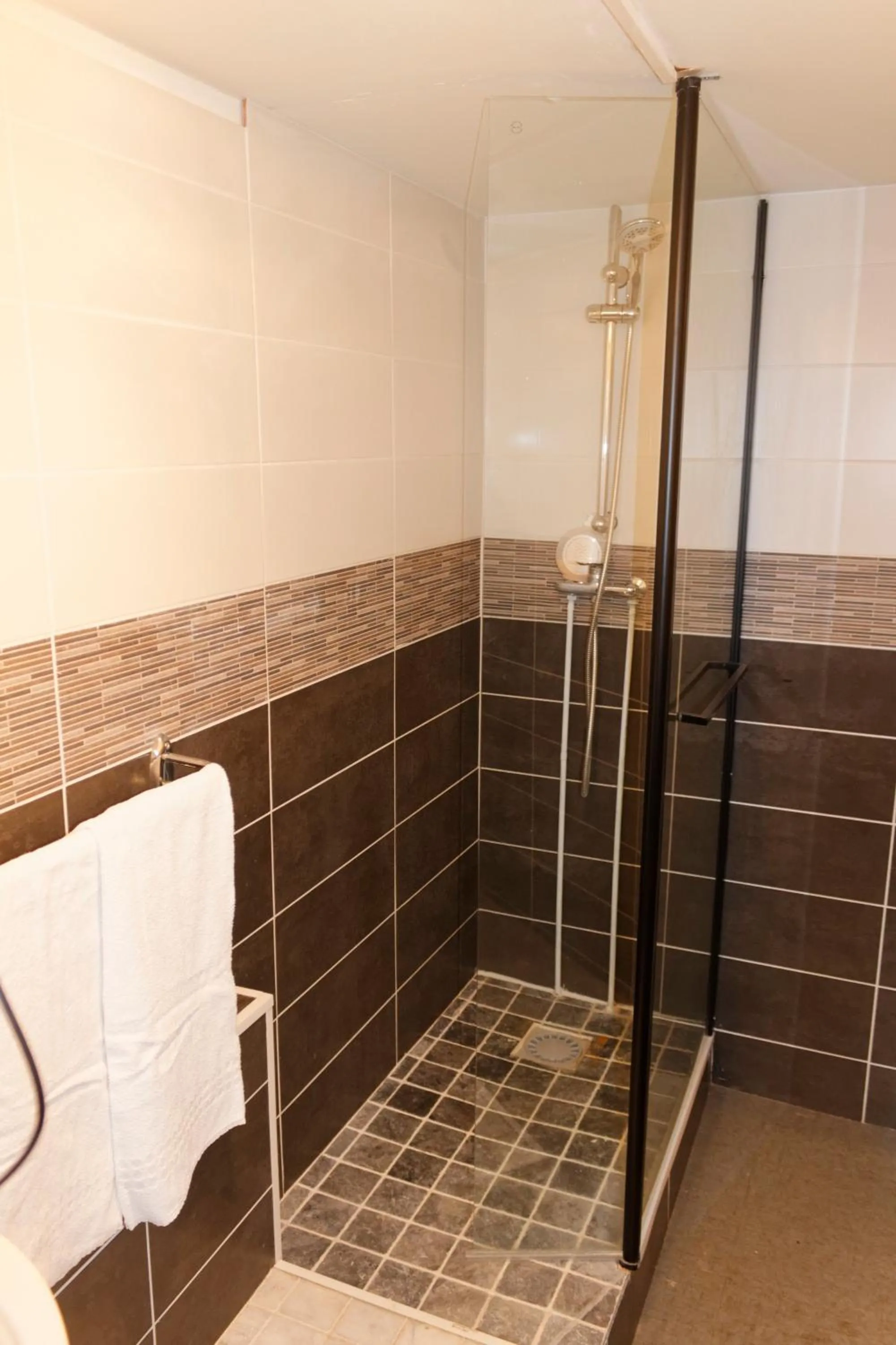 Double room with italian shower in Hôtel le Relais