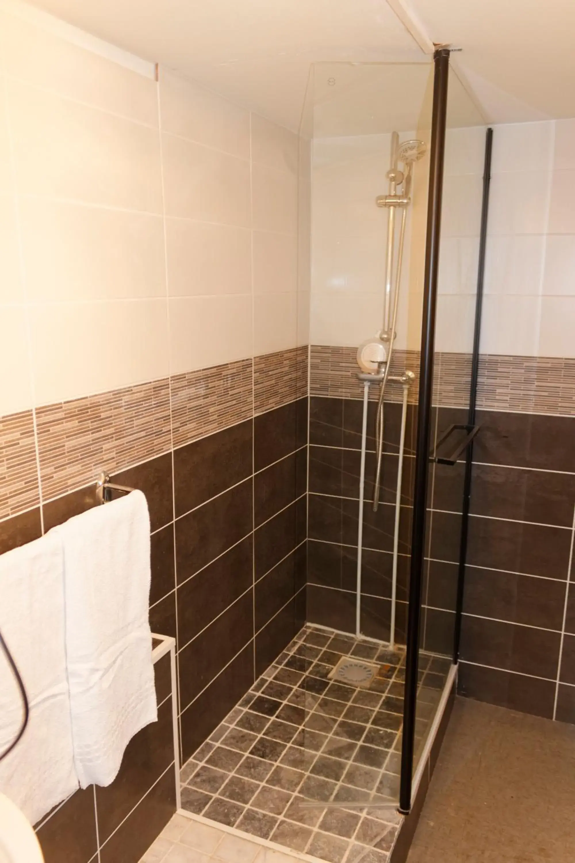 Double room with italian shower in Hôtel le Relais Double room with italian shower in Hôtel le Relais