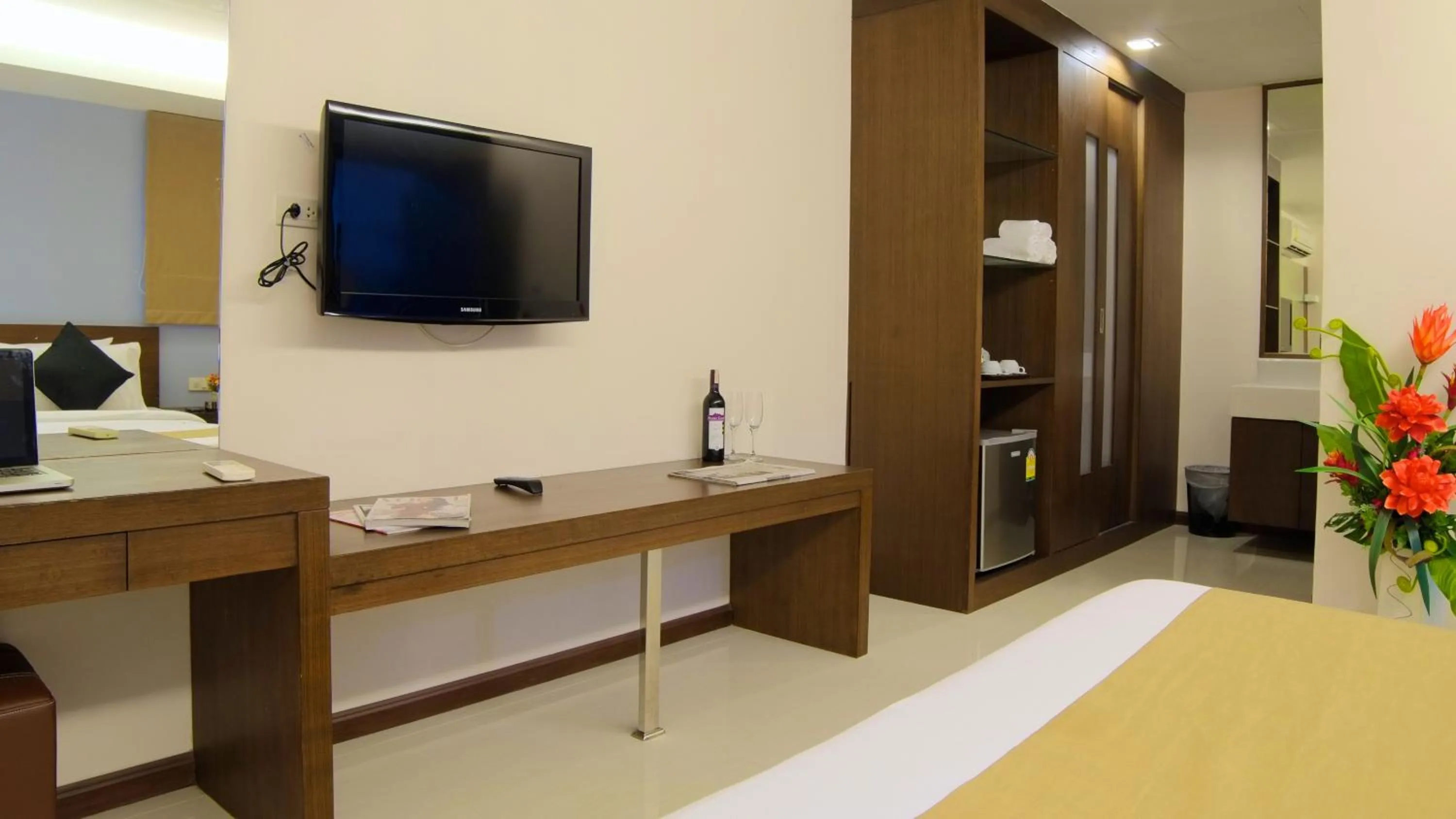 Bed in Grand Alpine Hotel