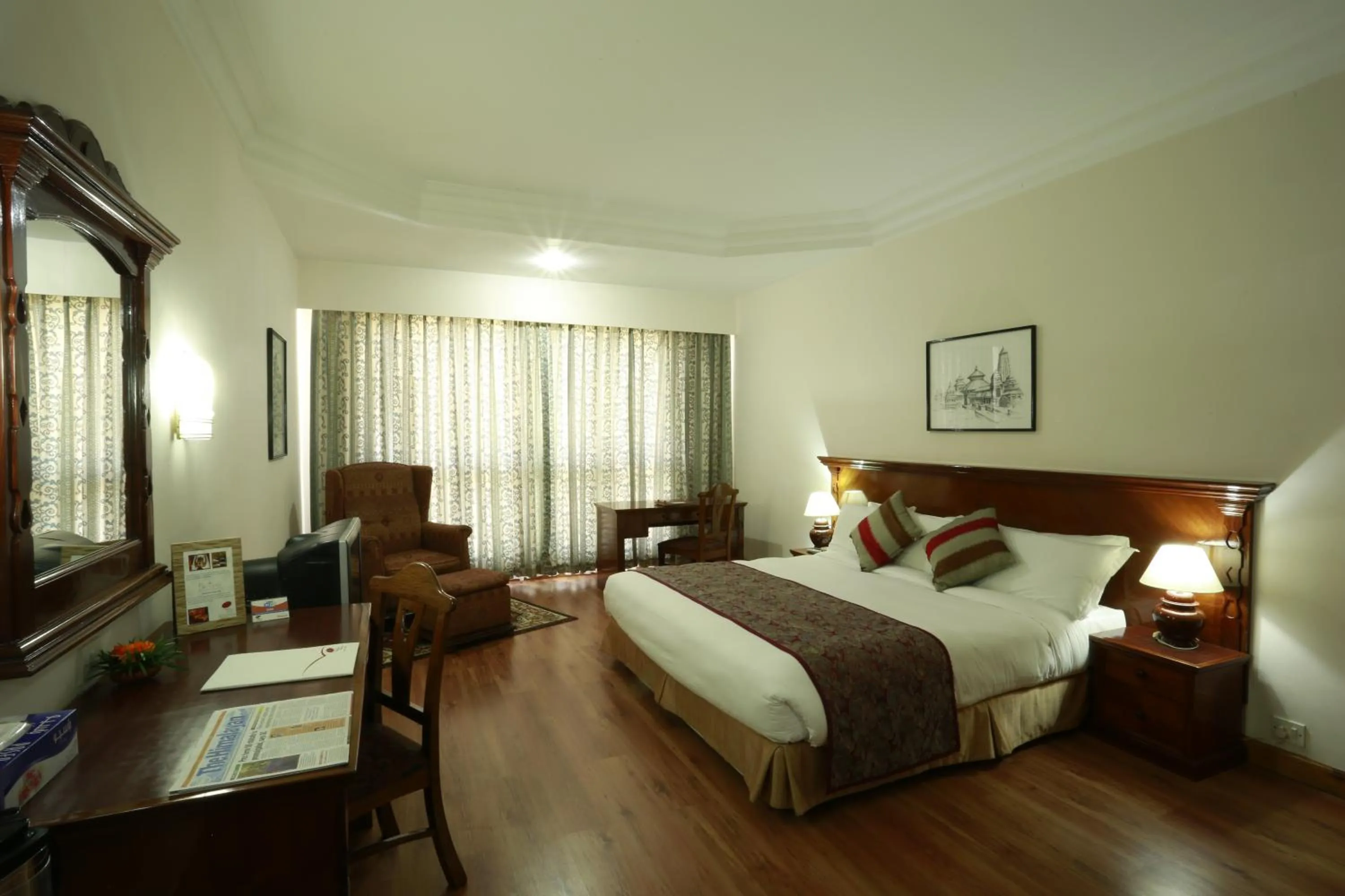 Bedroom, Bed in Hotel Pokhara Grande