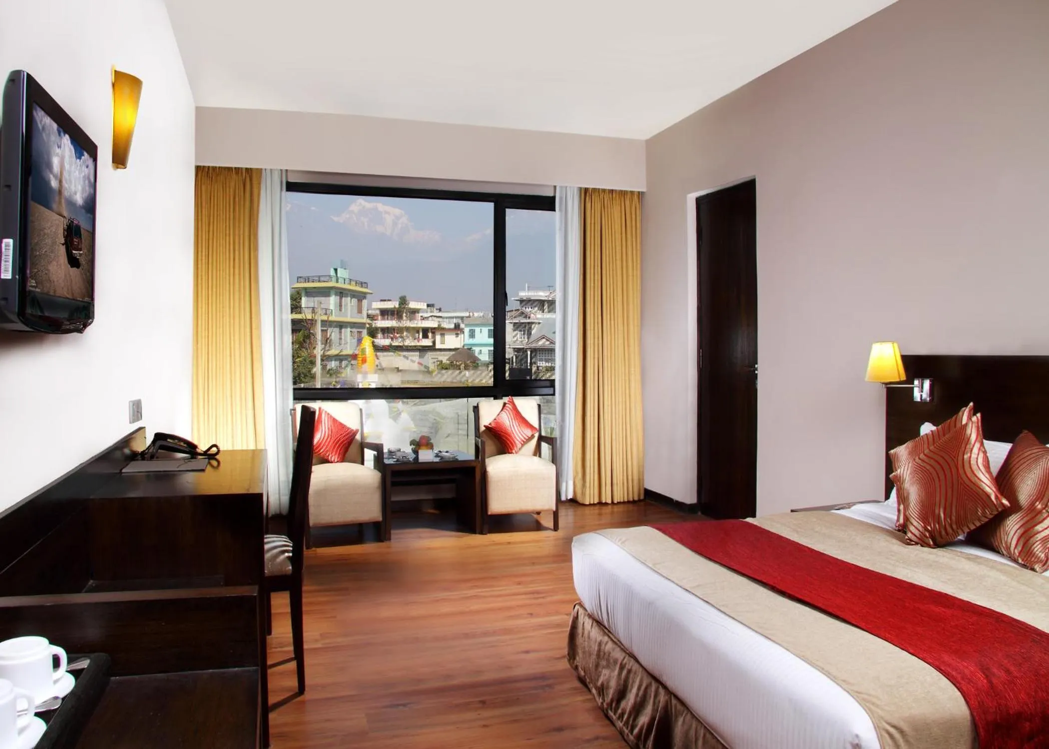 Property building, Bed in Hotel Pokhara Grande