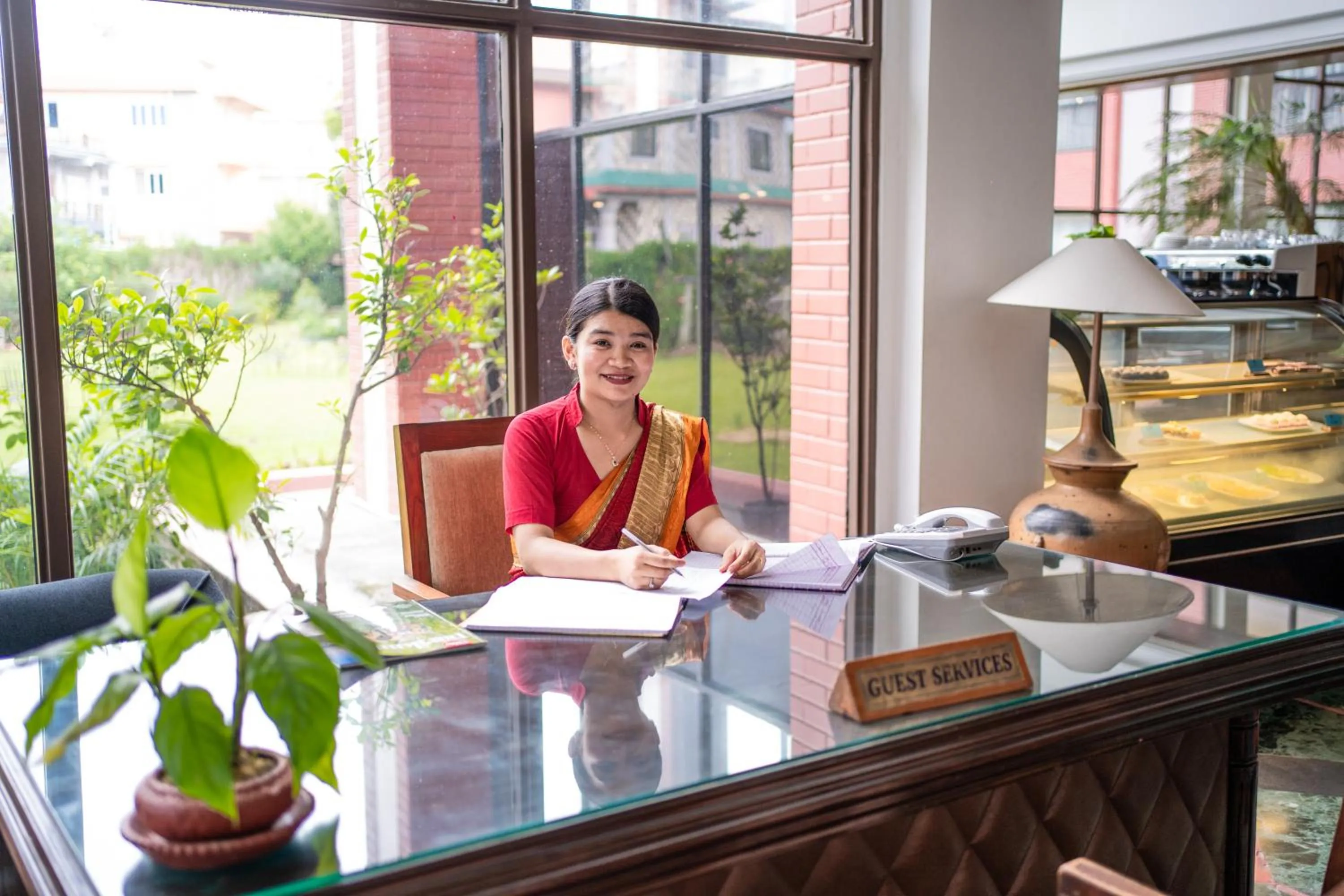 Lobby or reception in Hotel Pokhara Grande
