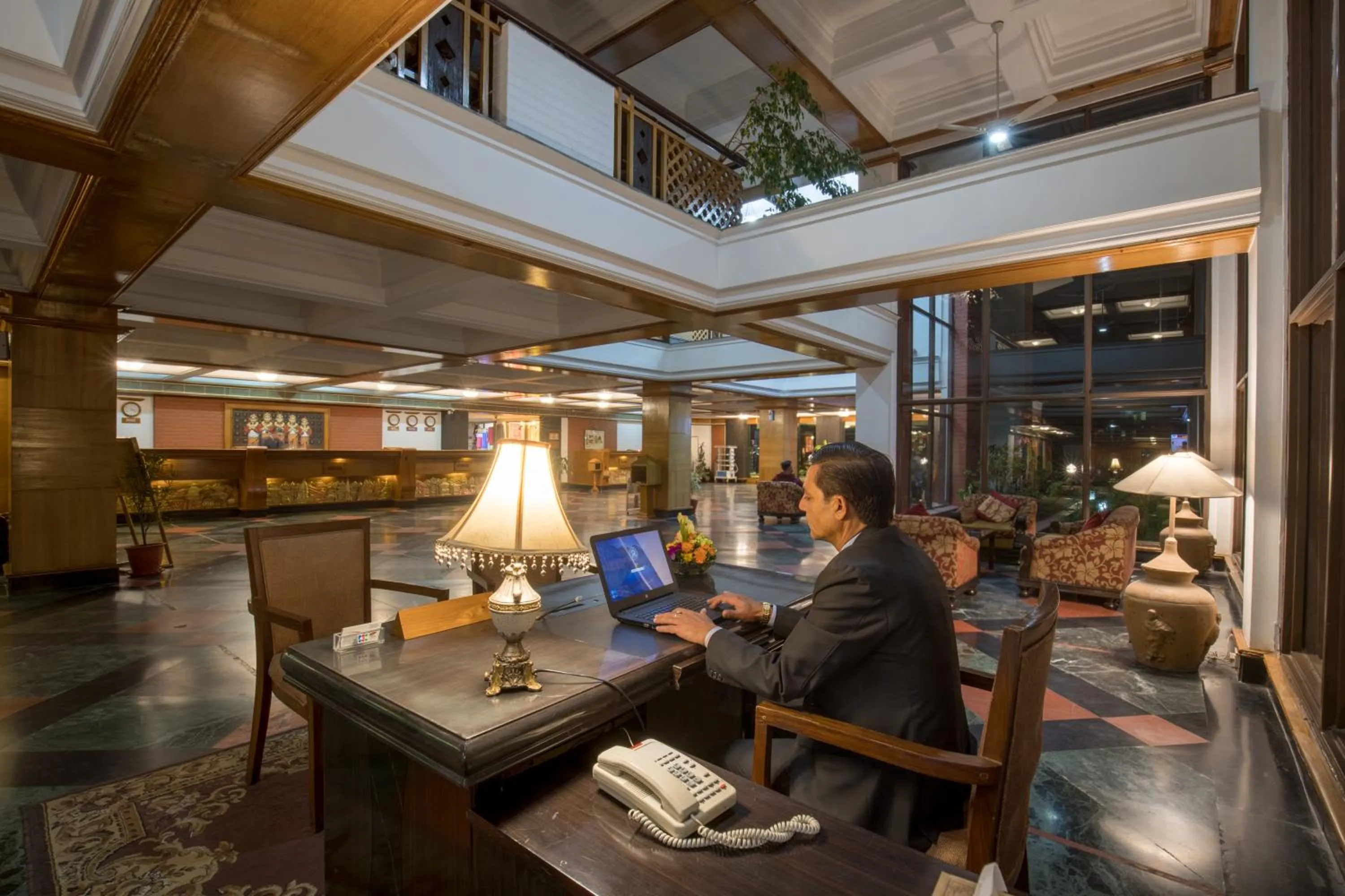 Lobby or reception in Hotel Pokhara Grande