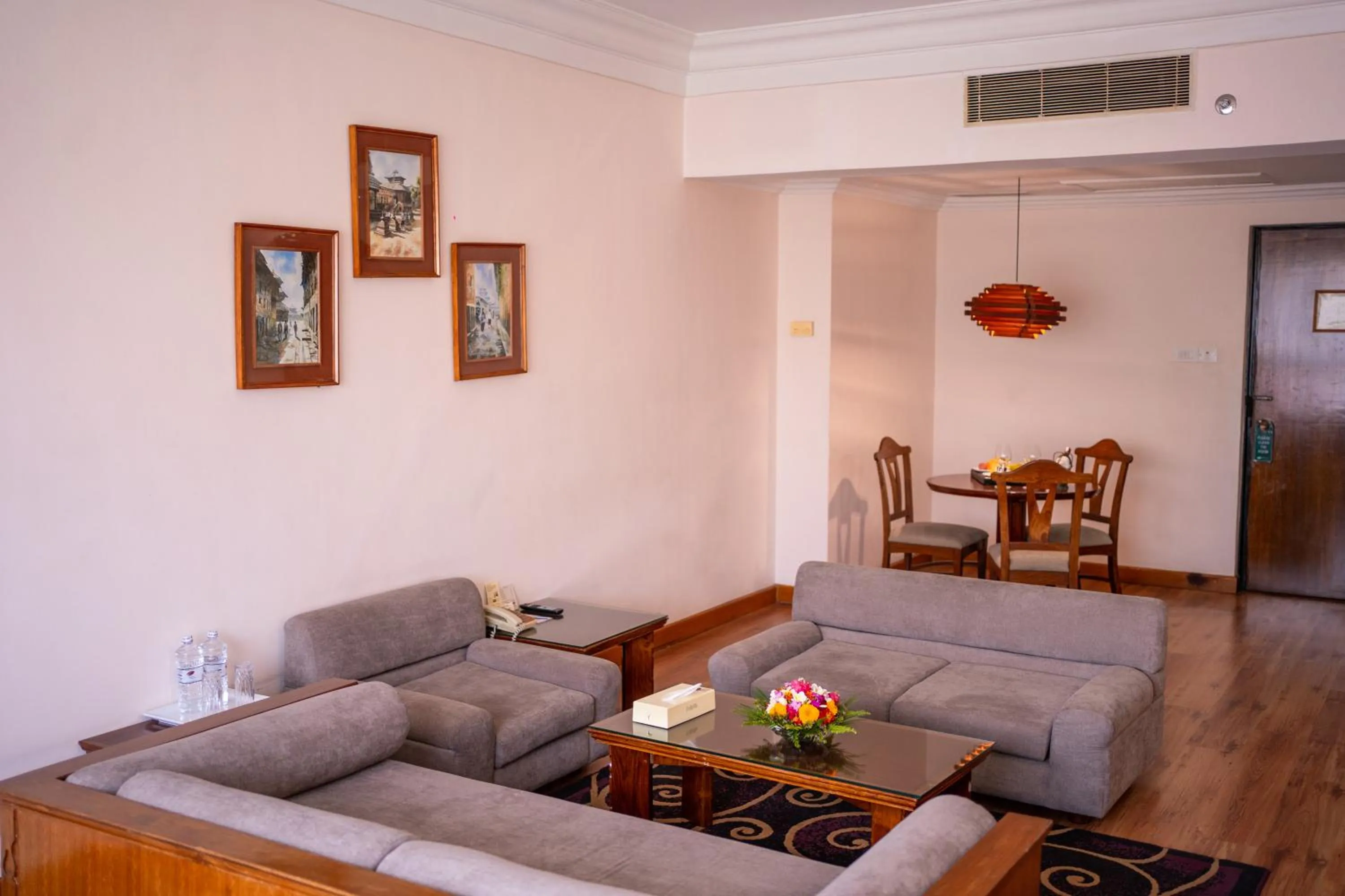 Seating area in Hotel Pokhara Grande