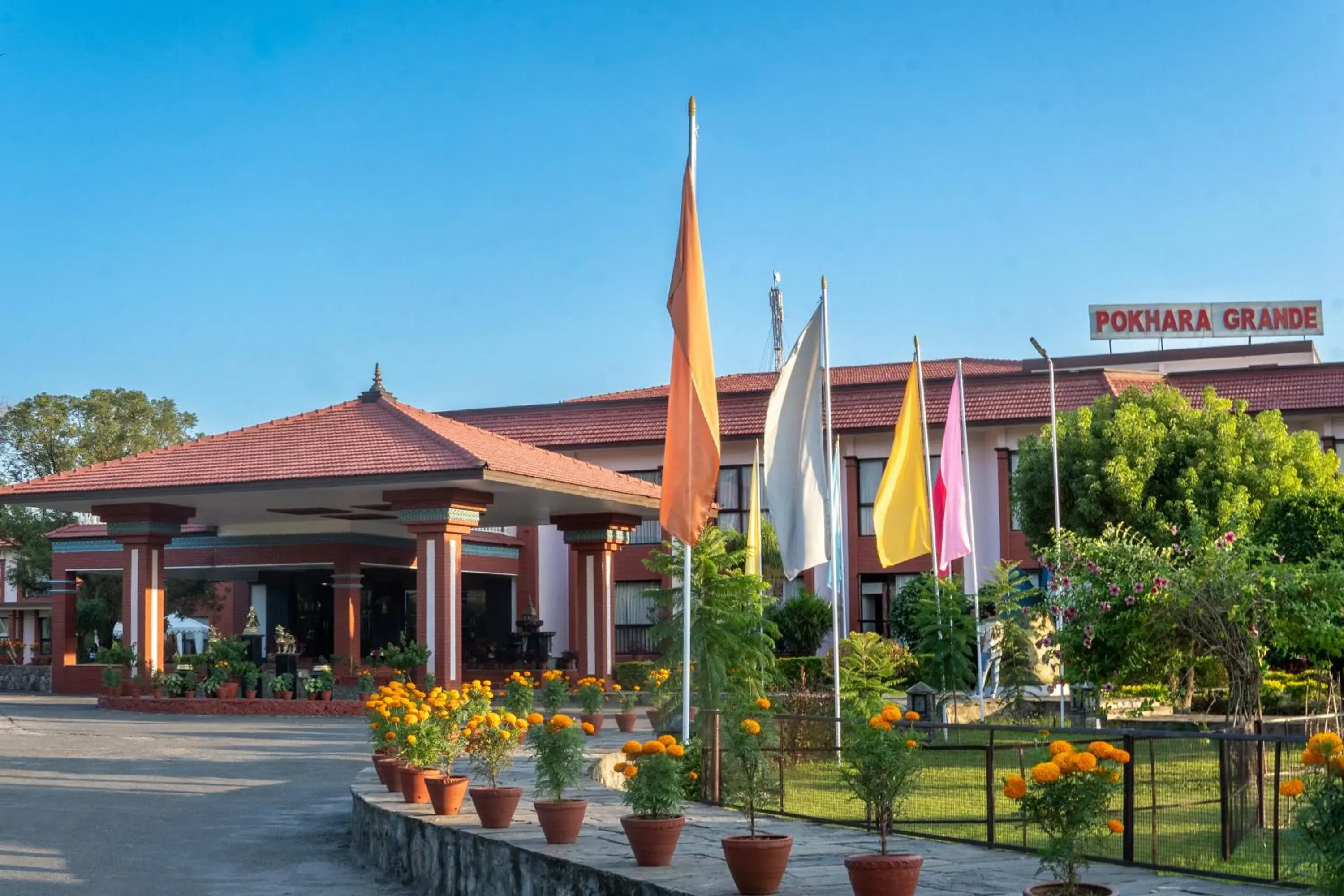 Property building in Hotel Pokhara Grande Property building in Hotel Pokhara Grande