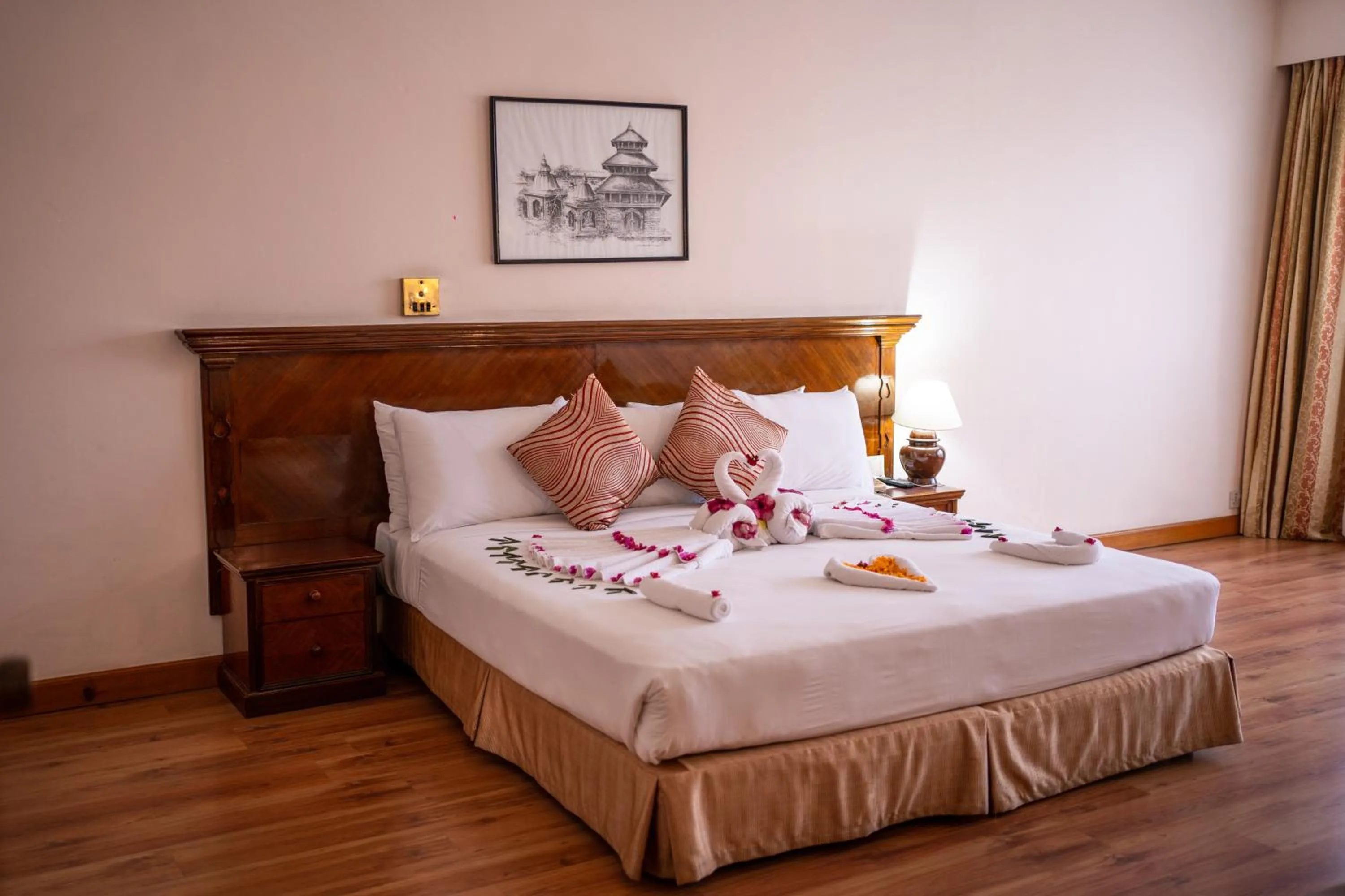 Bedroom, Bed in Hotel Pokhara Grande