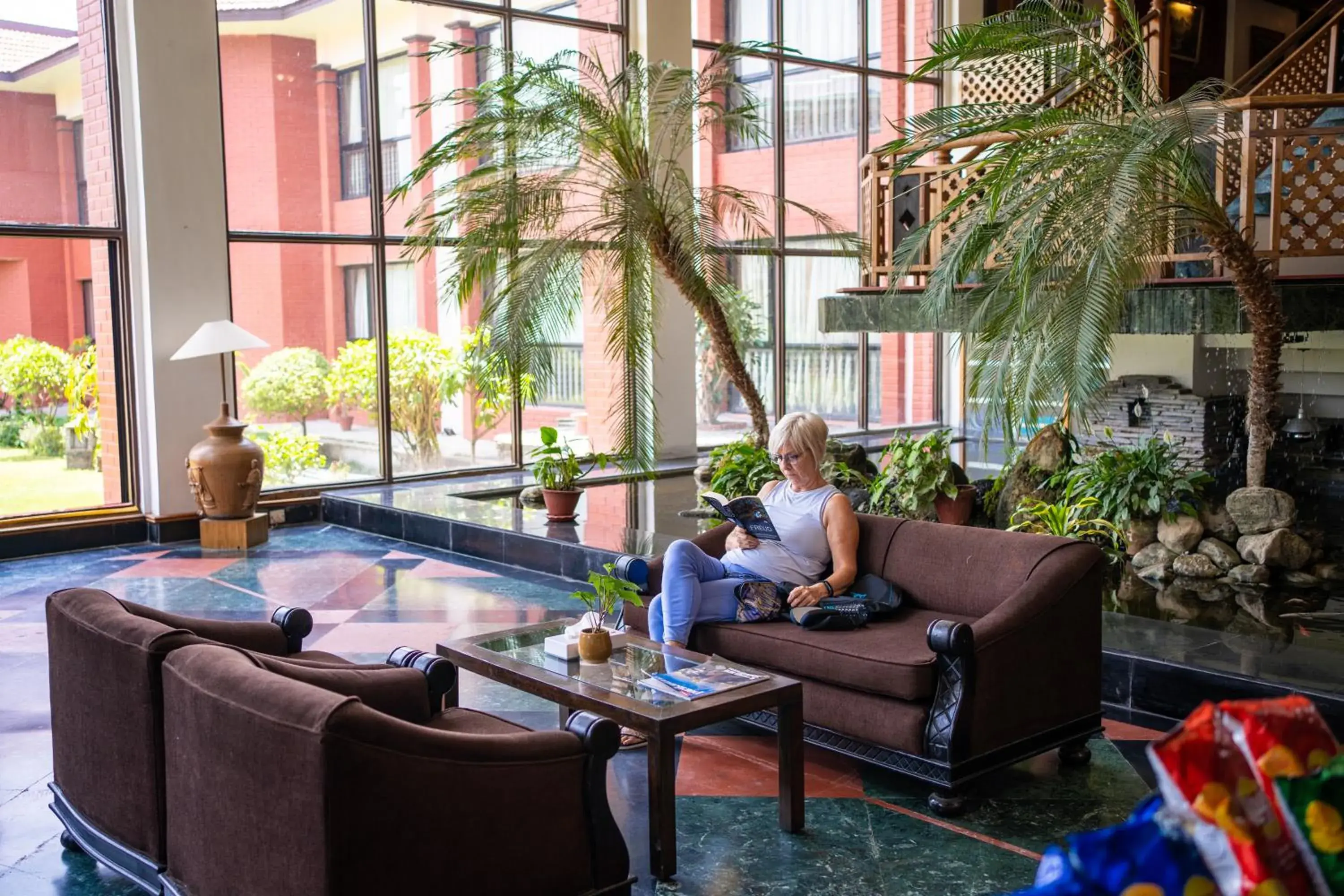 Lobby or reception in Hotel Pokhara Grande Lobby or reception in Hotel Pokhara Grande