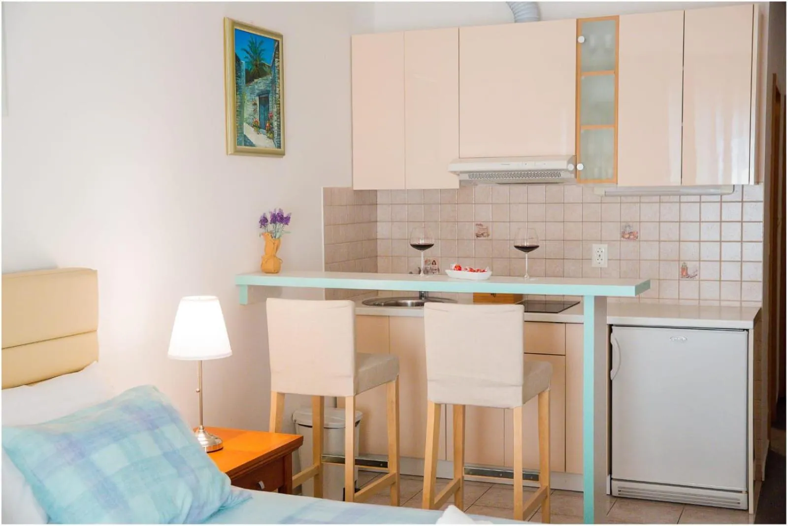 Kitchen or kitchenette in Apartments Maja