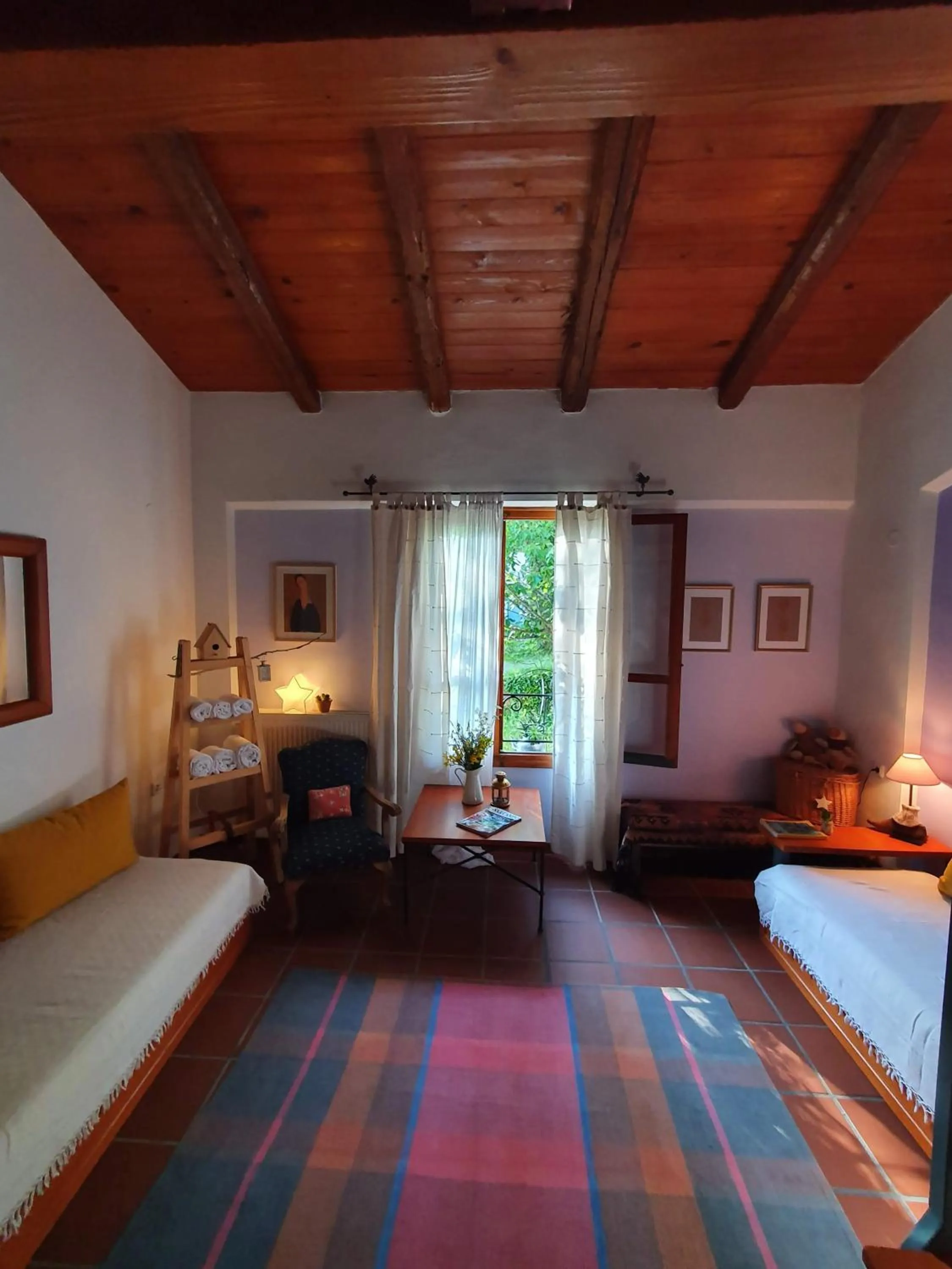 Bed in Helicon Muses Friendly Mountain B&B Guesthouse