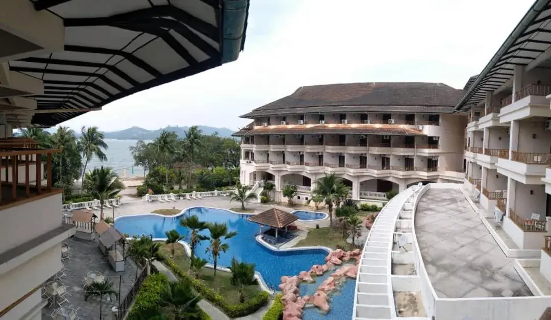Pool view in The Orient Star Resort Lumut Pool view in The Orient Star Resort Lumut