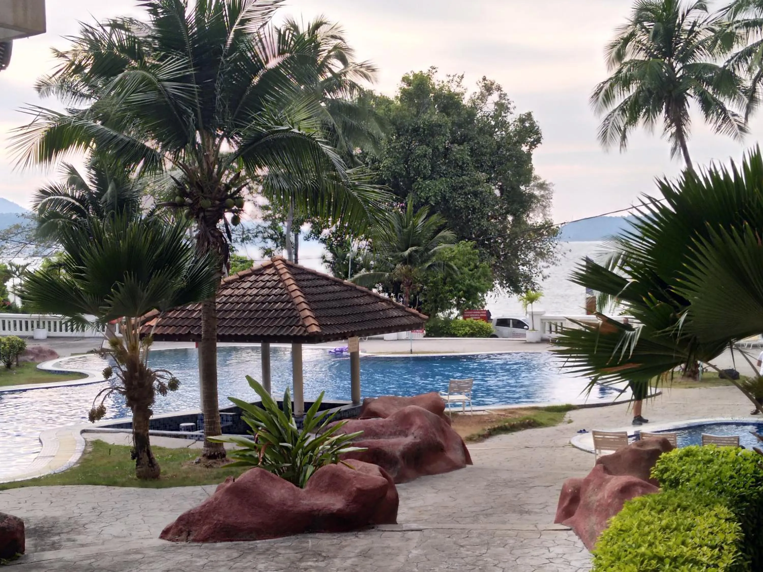 Pool view in The Orient Star Resort Lumut