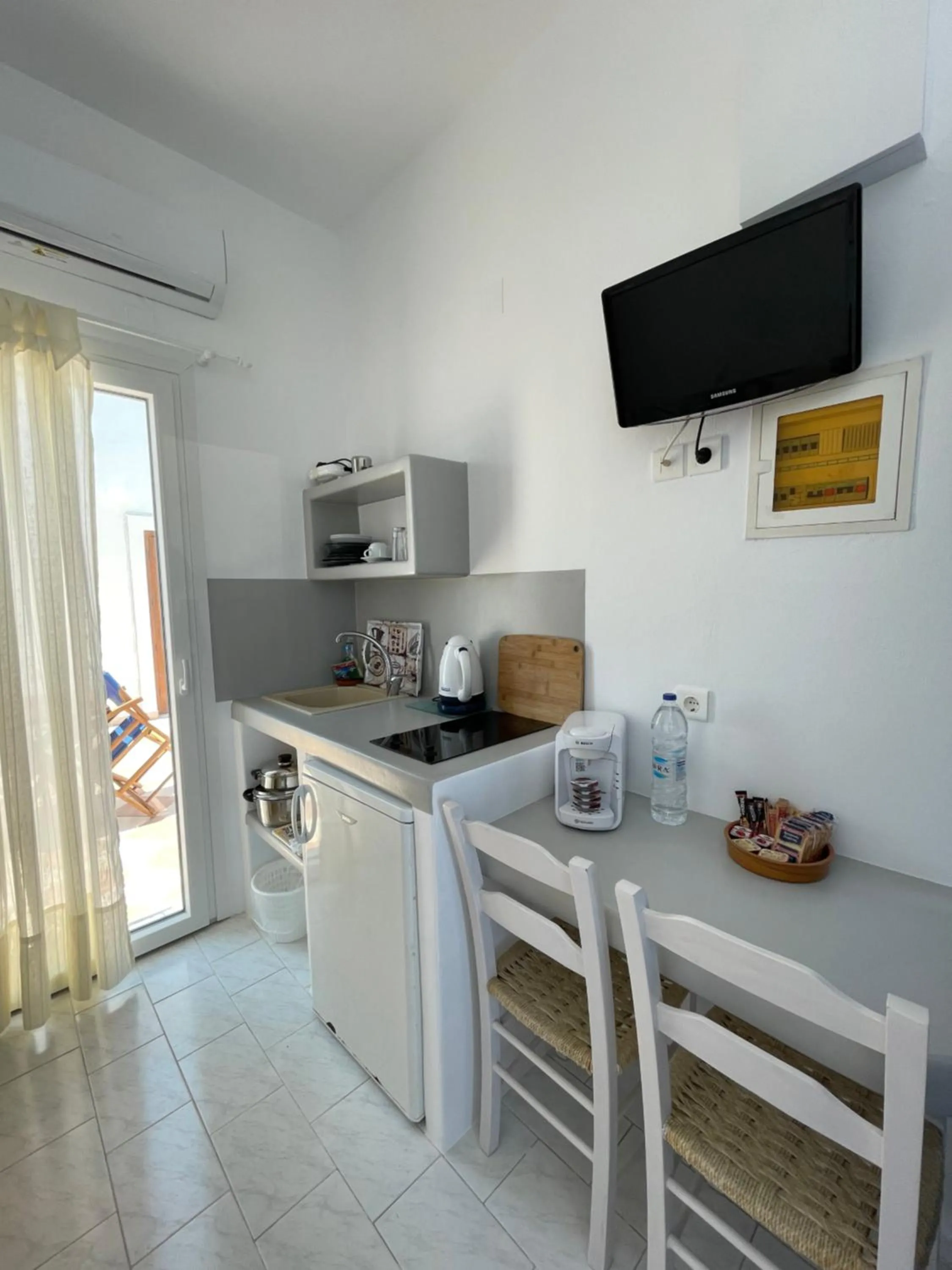 Kitchen or kitchenette in Captain Stavros Milos