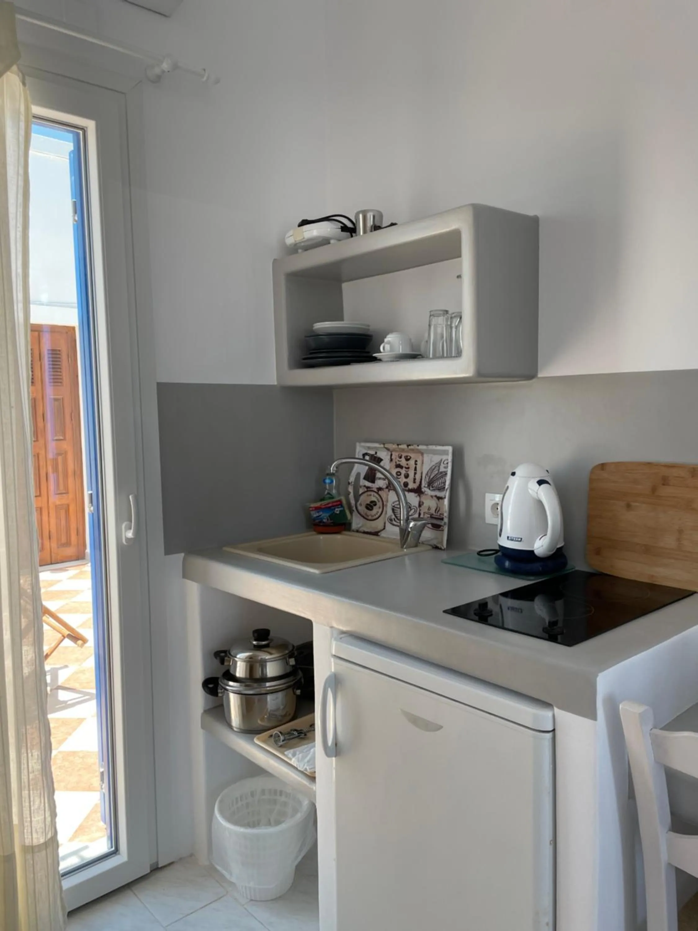 Kitchen or kitchenette in Captain Stavros Milos