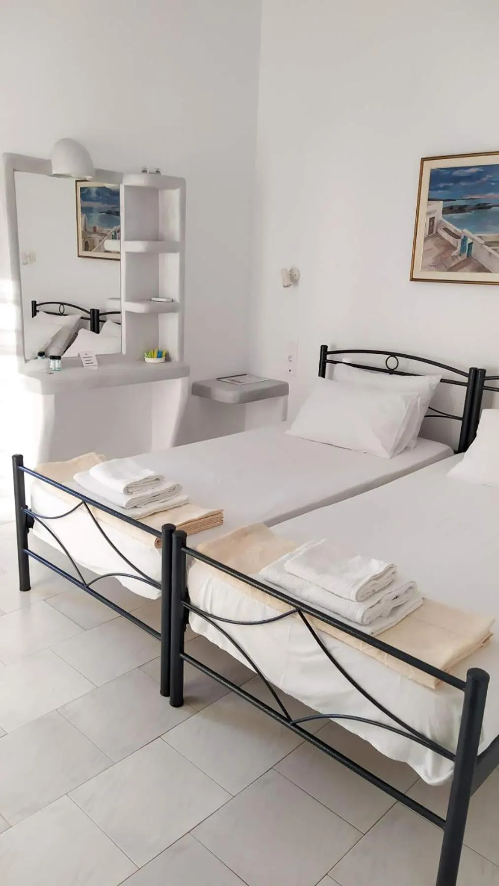 Bed in Captain Stavros Milos