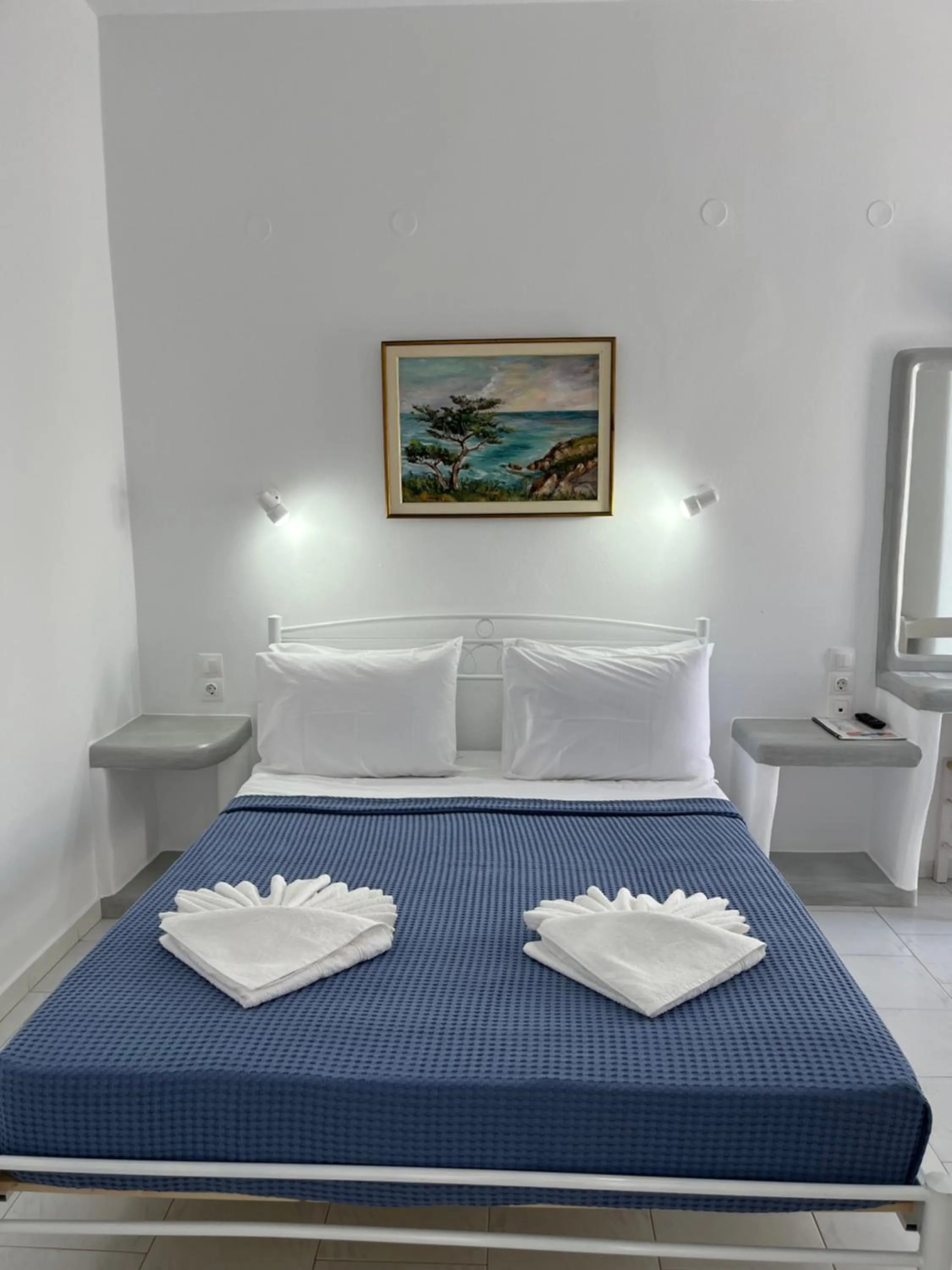 Bed in Captain Stavros Milos
