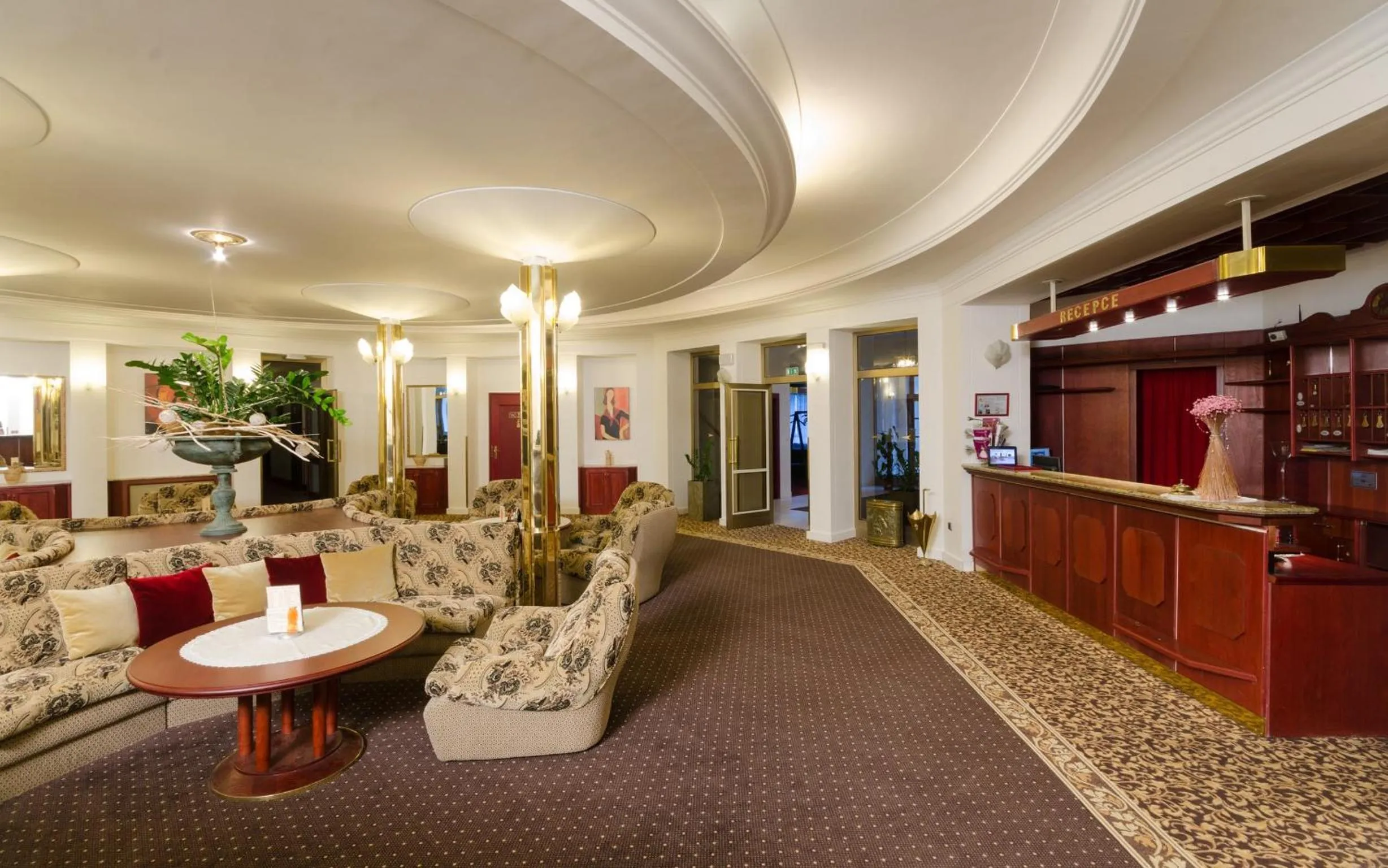 Seating area in Hotel Ostrov