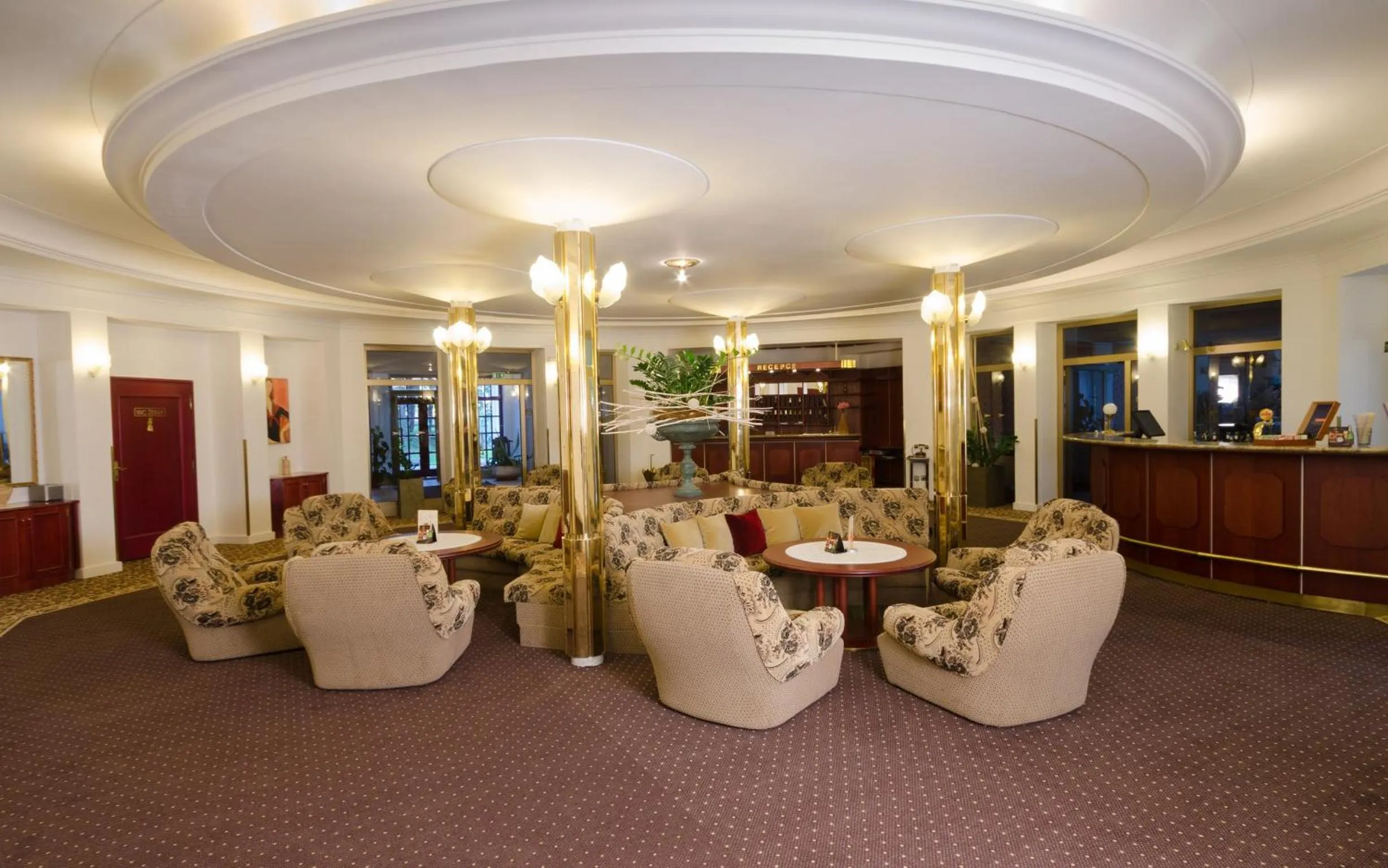 Seating area in Hotel Ostrov