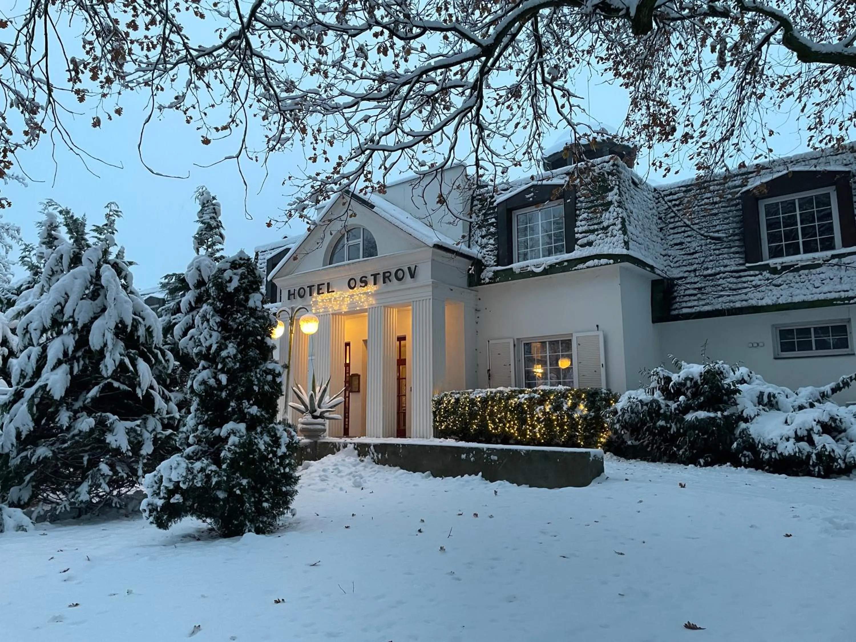 Property building in Hotel Ostrov