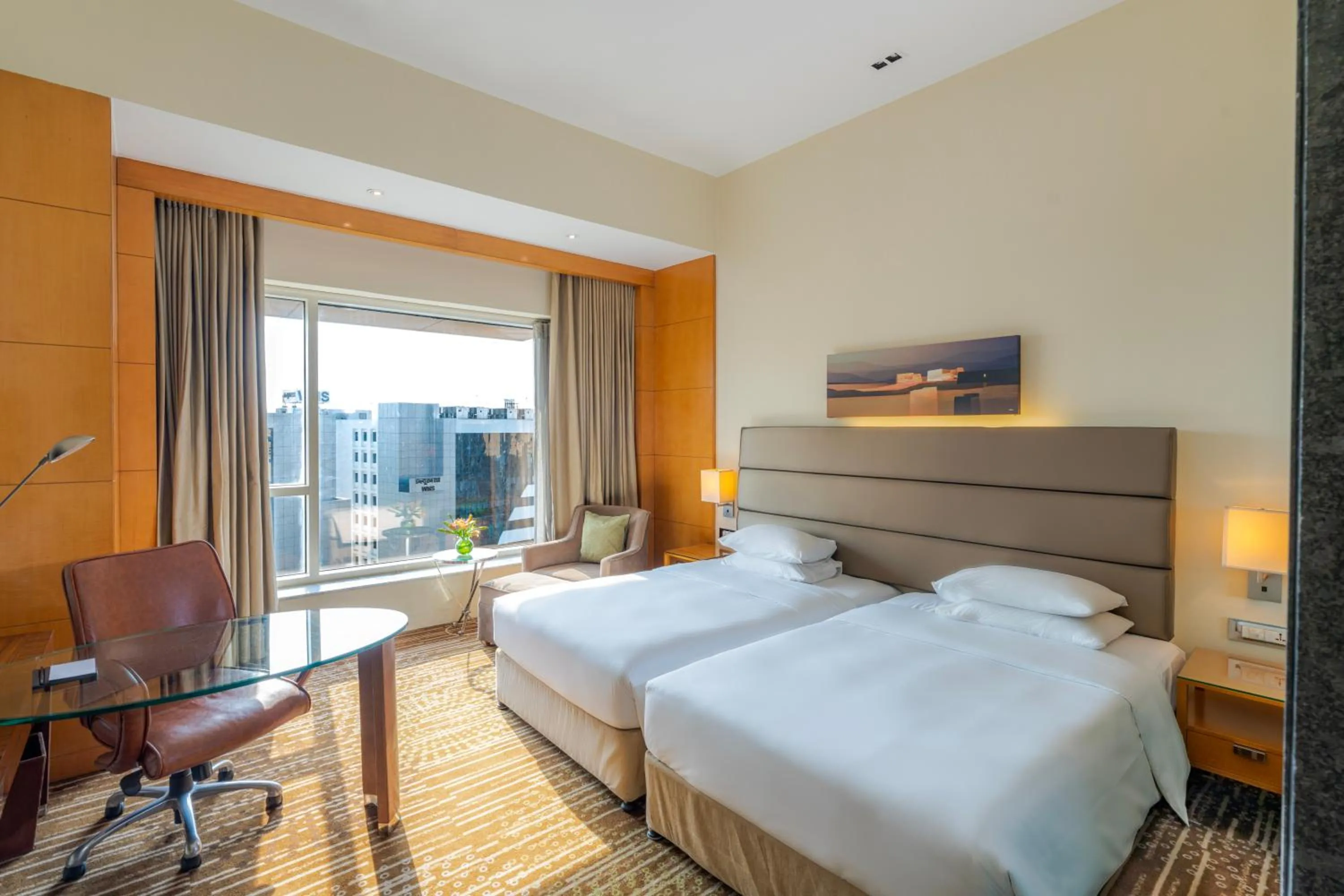 Bed in Hyatt Regency Pune Hotel & Residences