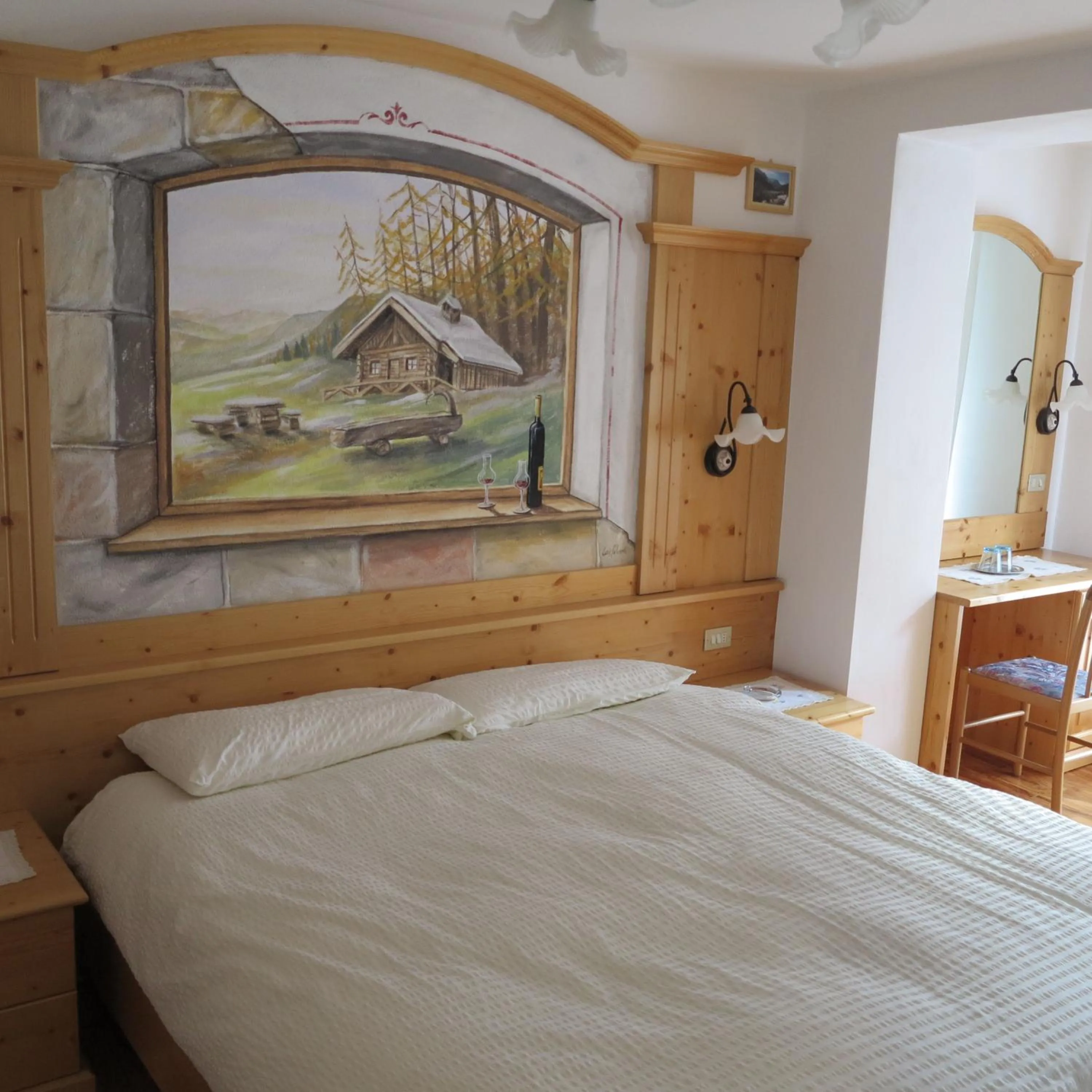 Decorative detail, Bed in Hotel Presena