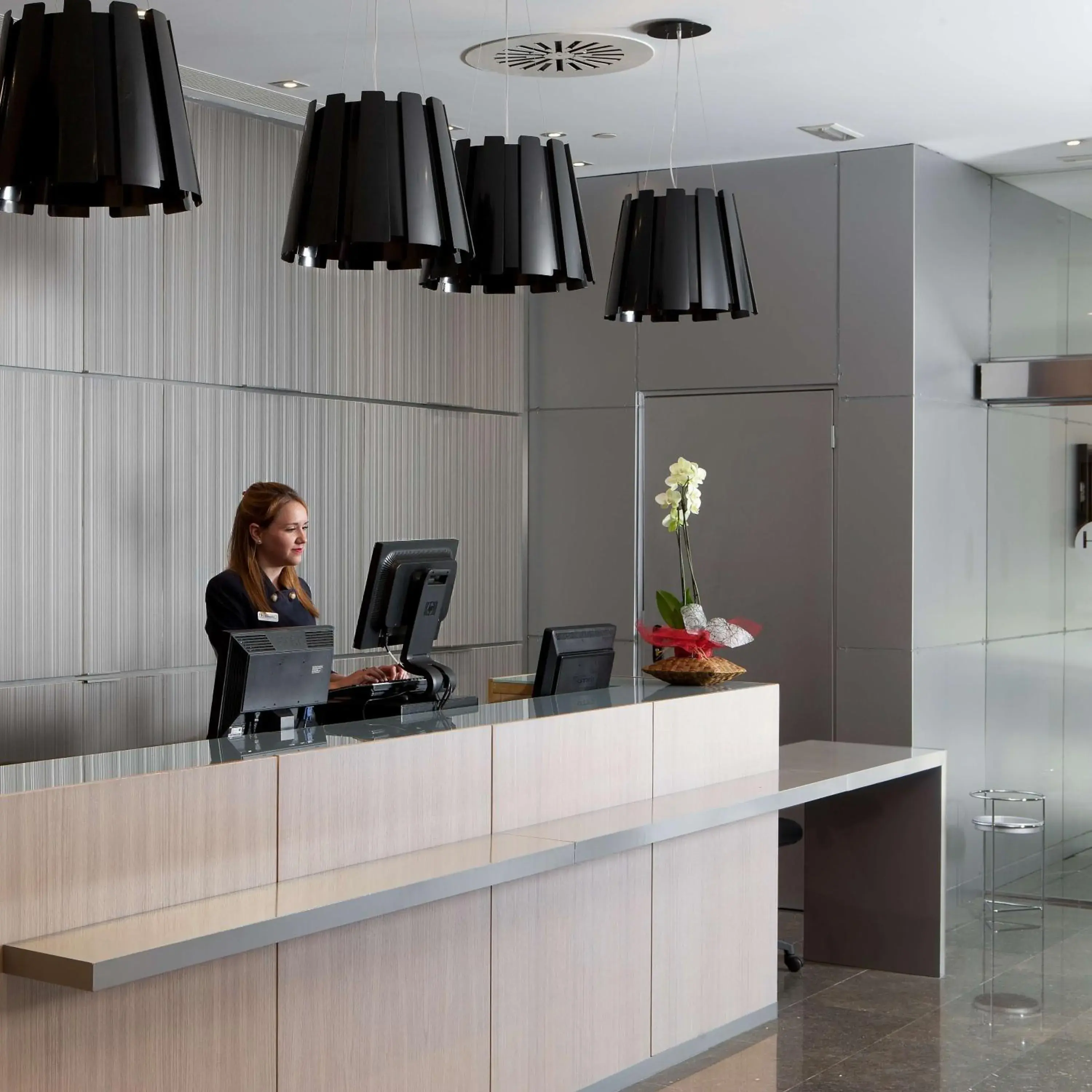 Lobby or reception in NH Barcelona Diagonal Center Lobby or reception in NH Barcelona Diagonal Center