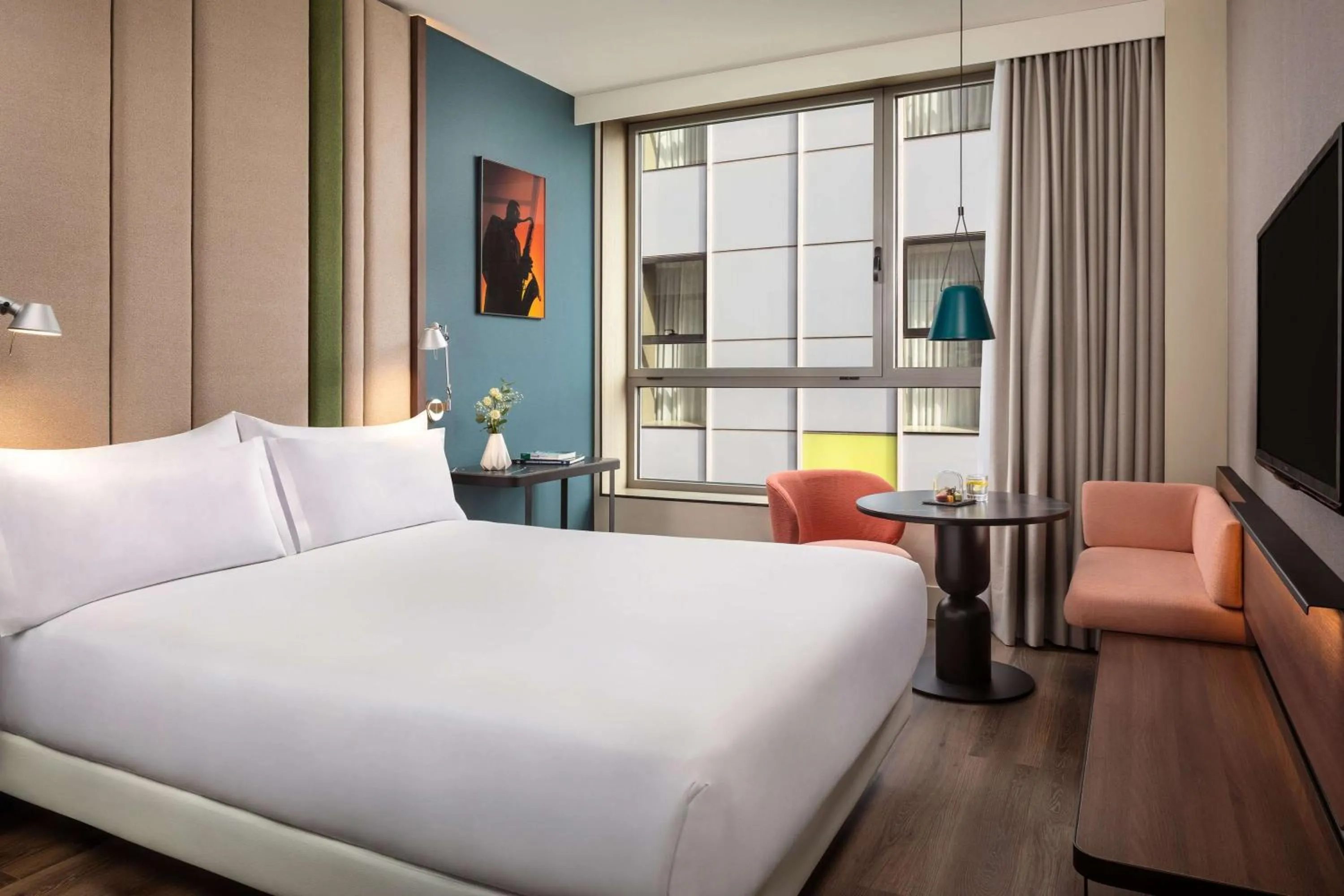 Bedroom, Bed in NH Barcelona Diagonal Center