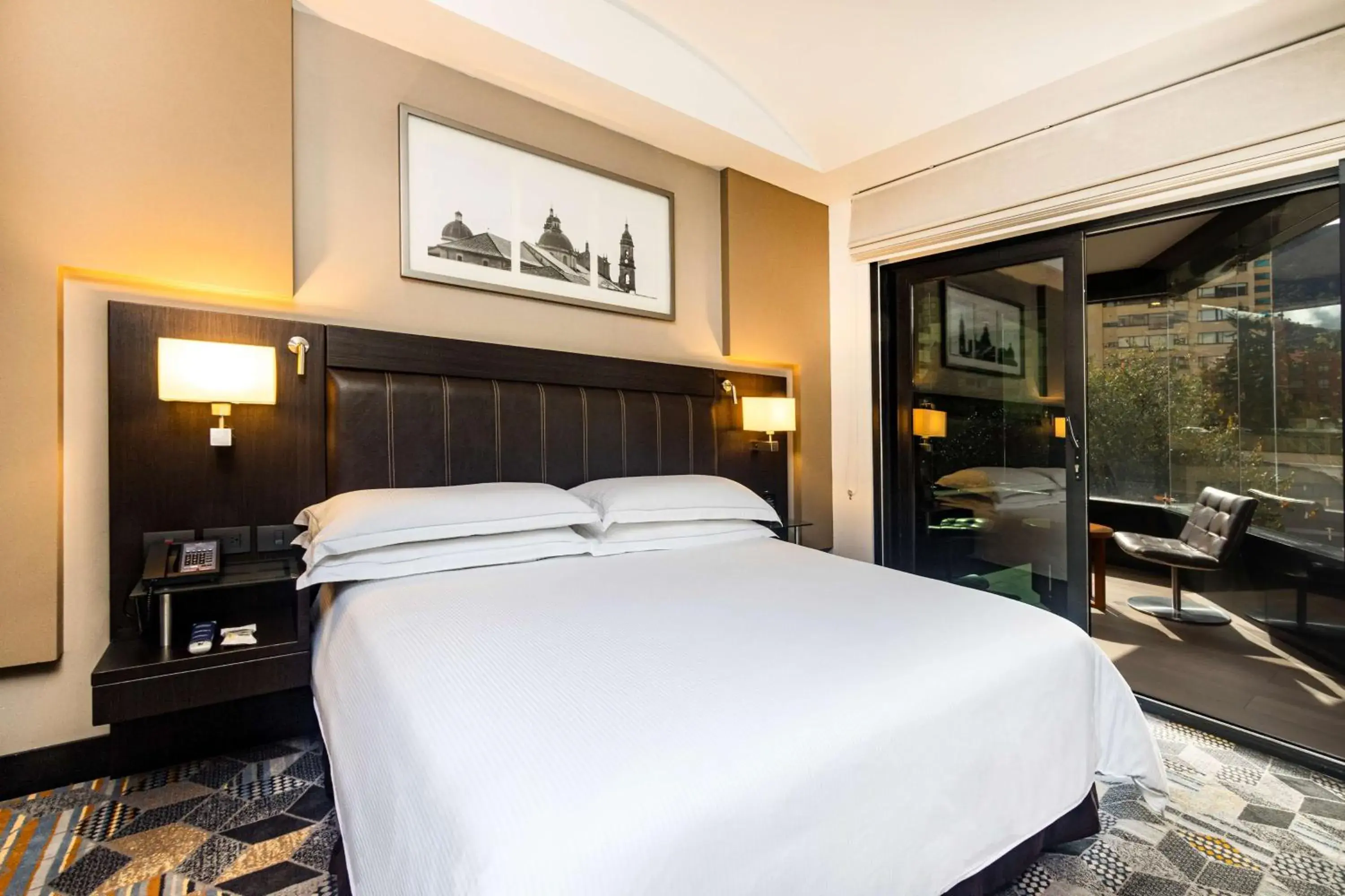 Bed in Hilton Bogotá Bed in Hilton Bogotá