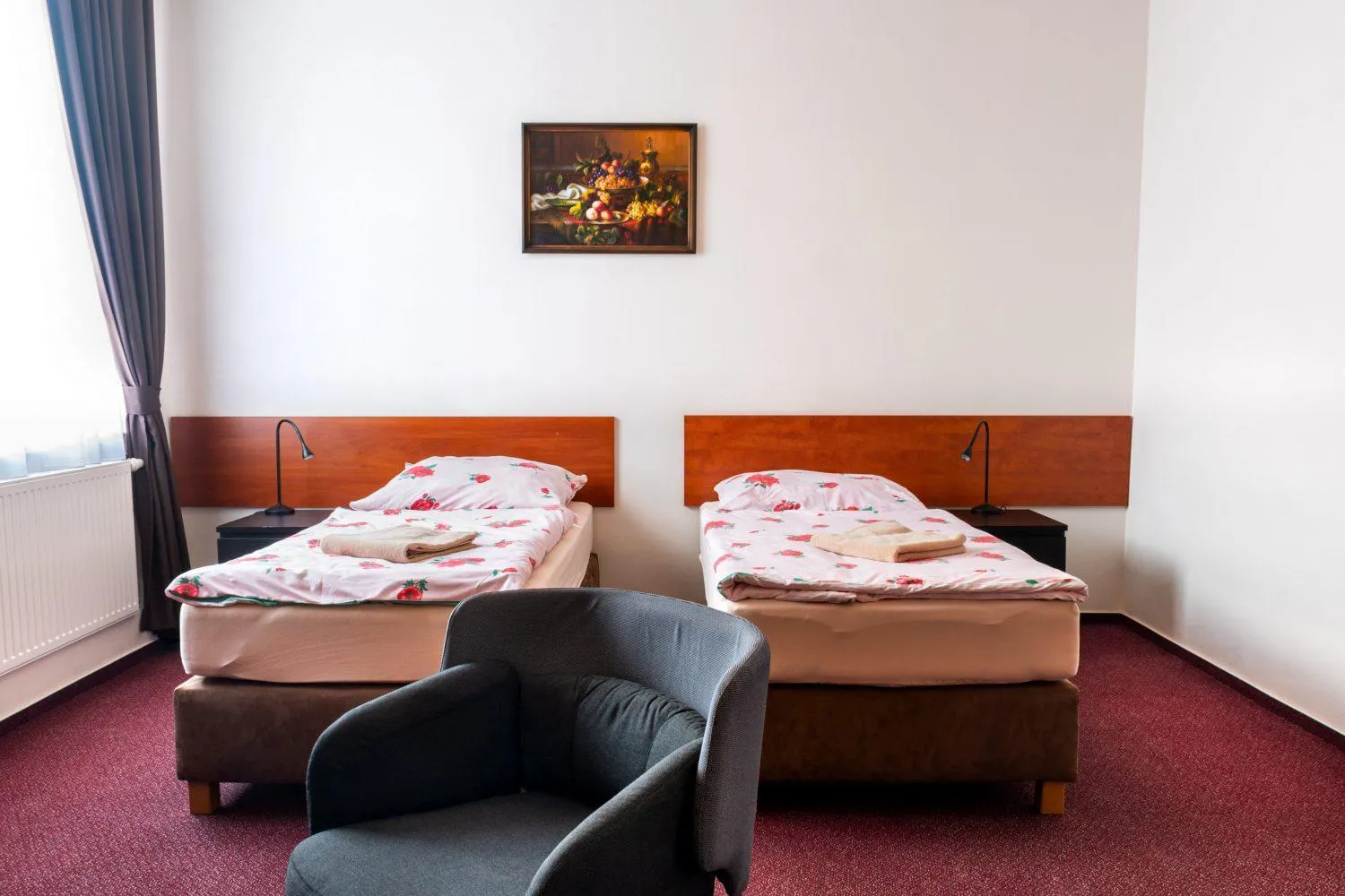 Bed in Hotel Alfa