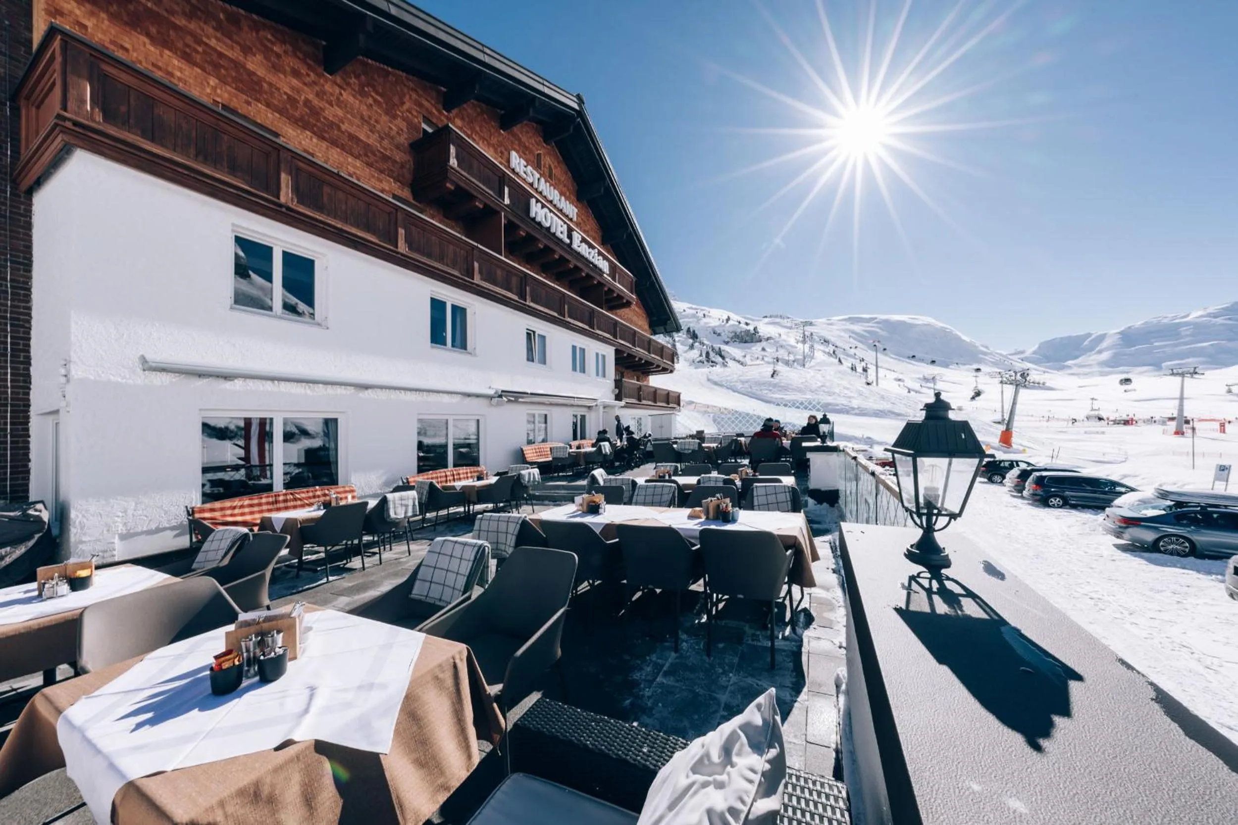 Property building in Hotel Enzian