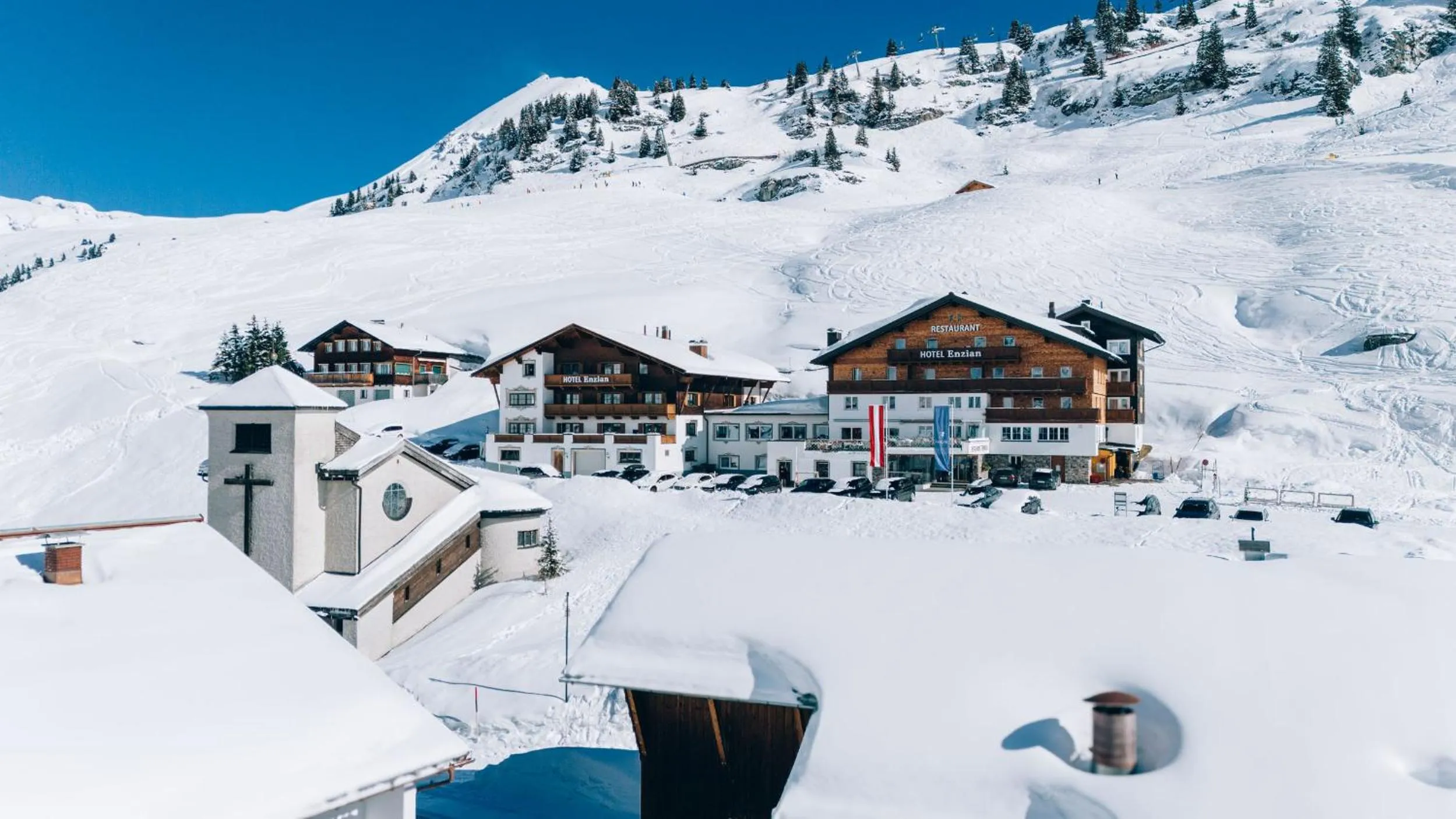 Property building in Hotel Enzian