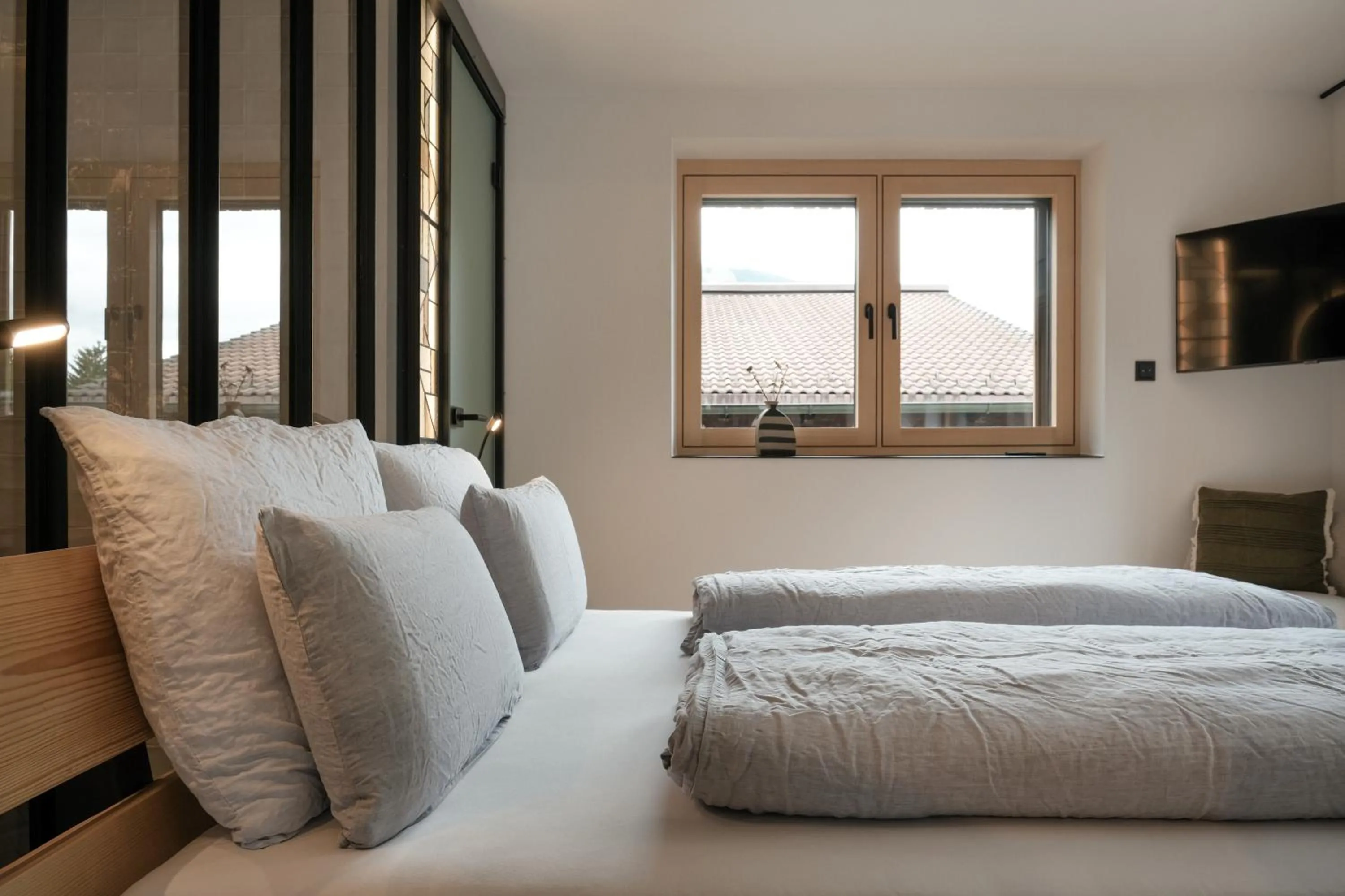 Bedroom, Bed in Grand Pension Franziska - inkl CrossFit Gym