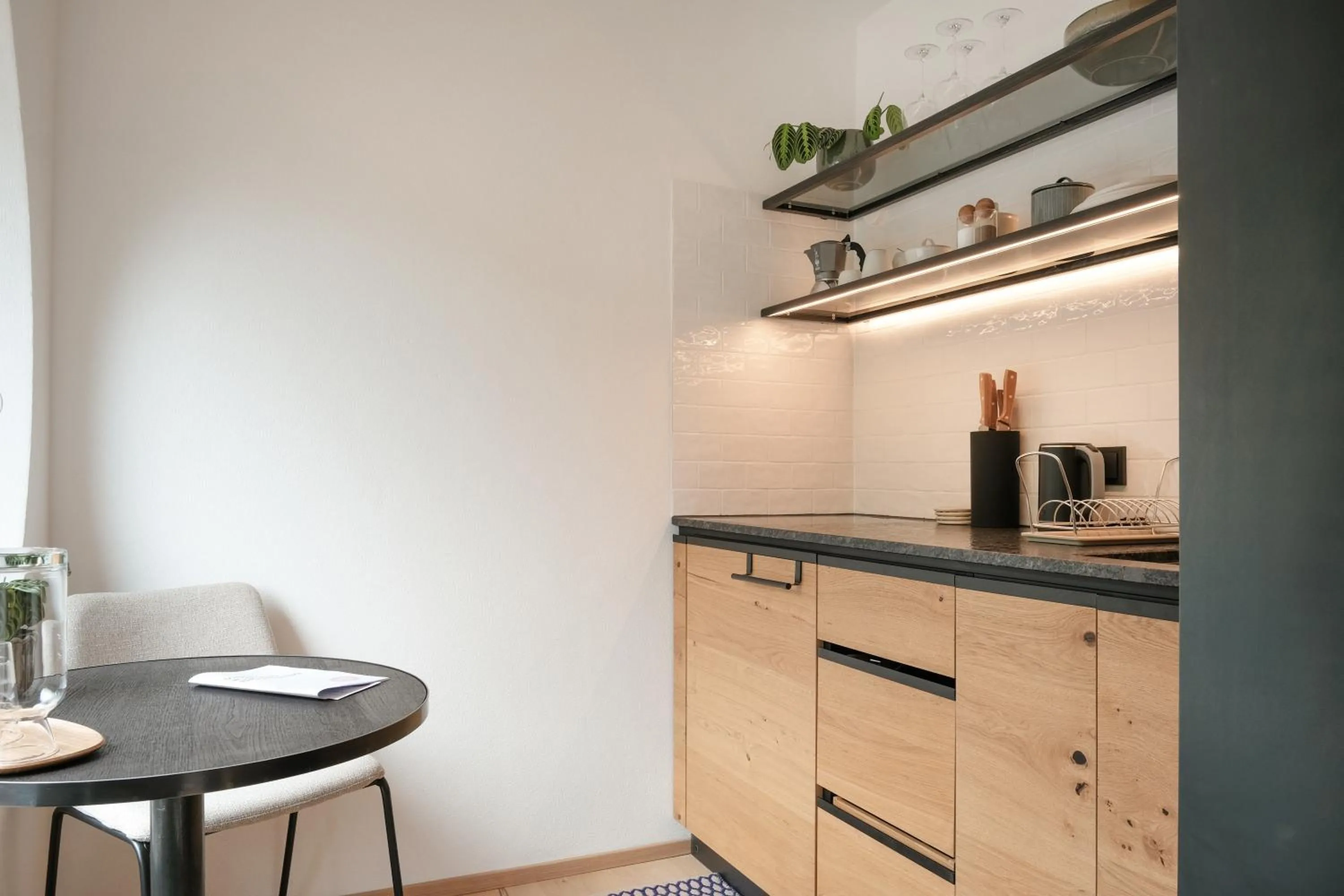 Kitchen or kitchenette in Grand Pension Franziska - inkl CrossFit Gym