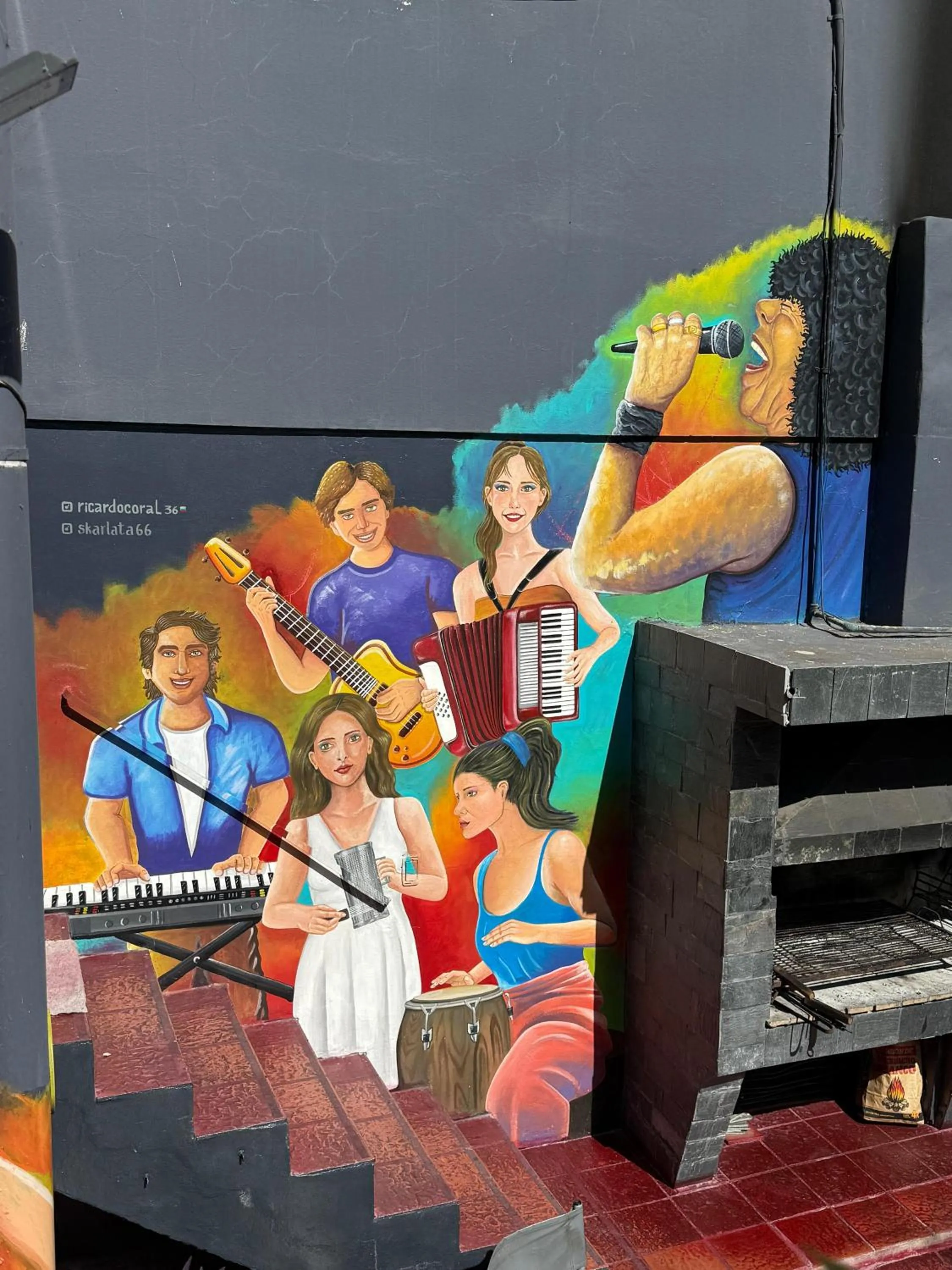 Patio in Link Cordoba Hostel