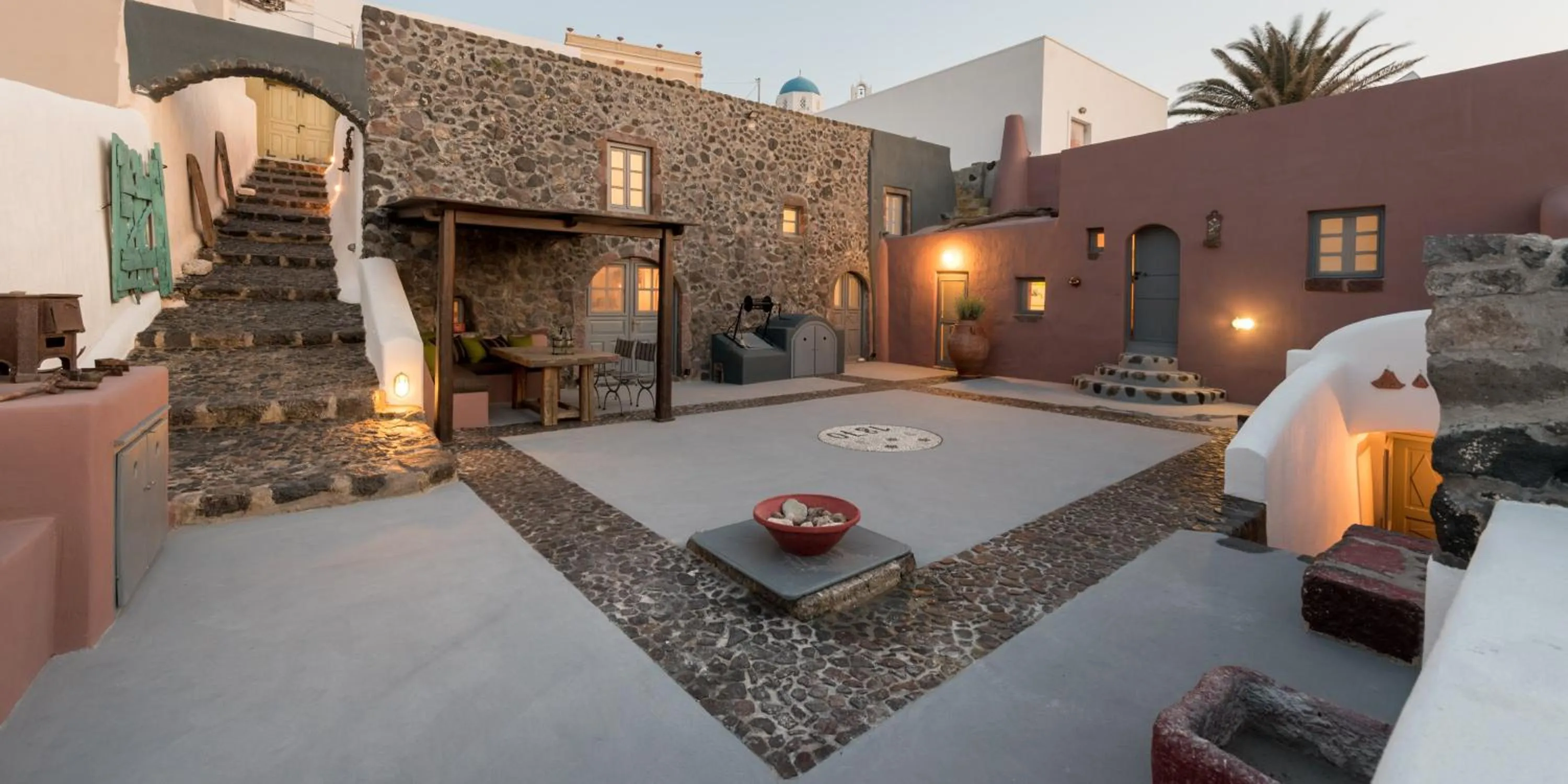 Balcony/Terrace in Phaos 1870, A restored Winery