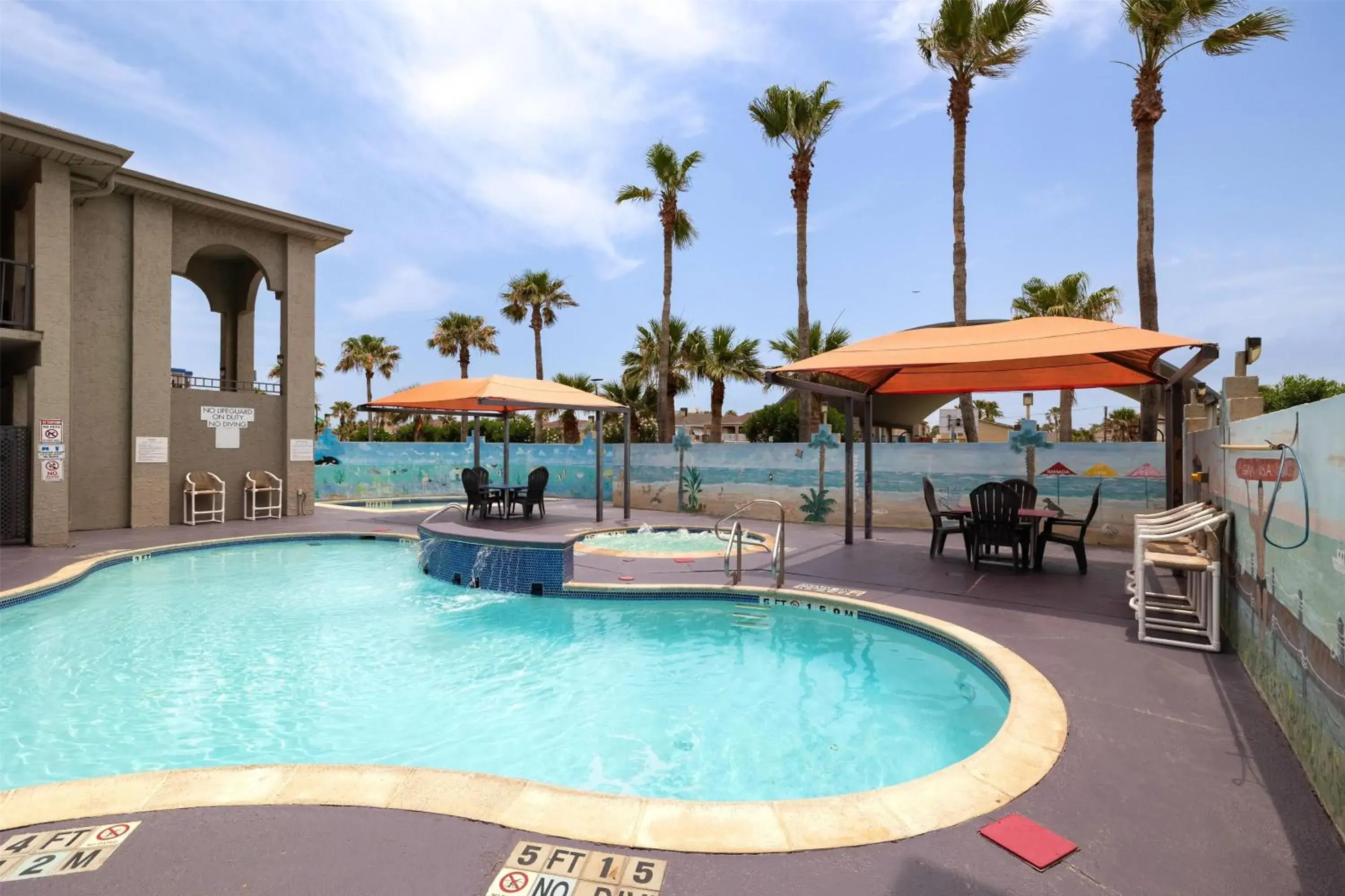 Pool view in Ramada by Wyndham & Suites South Padre Island Pool view in Ramada by Wyndham & Suites South Padre Island