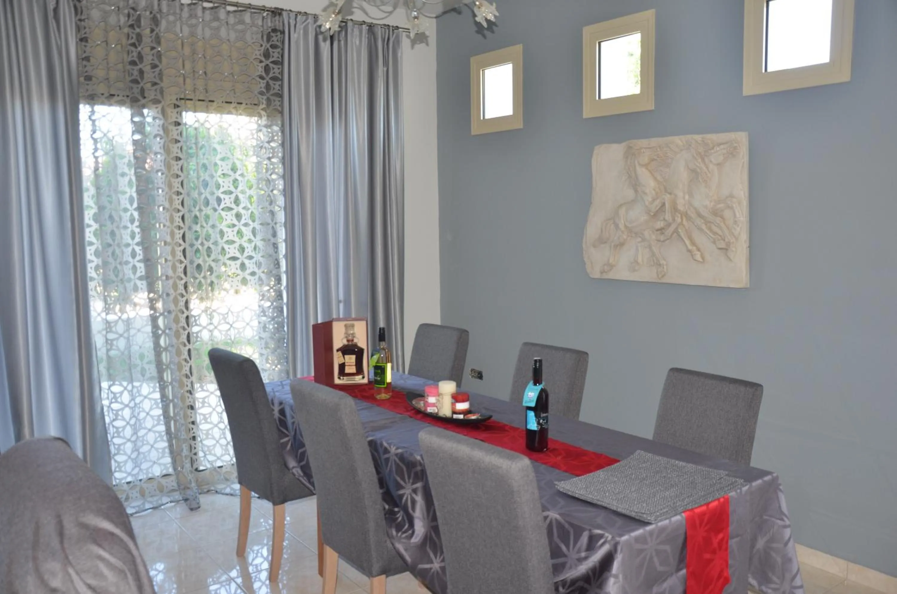 Seating area in Platoni Elite Villas