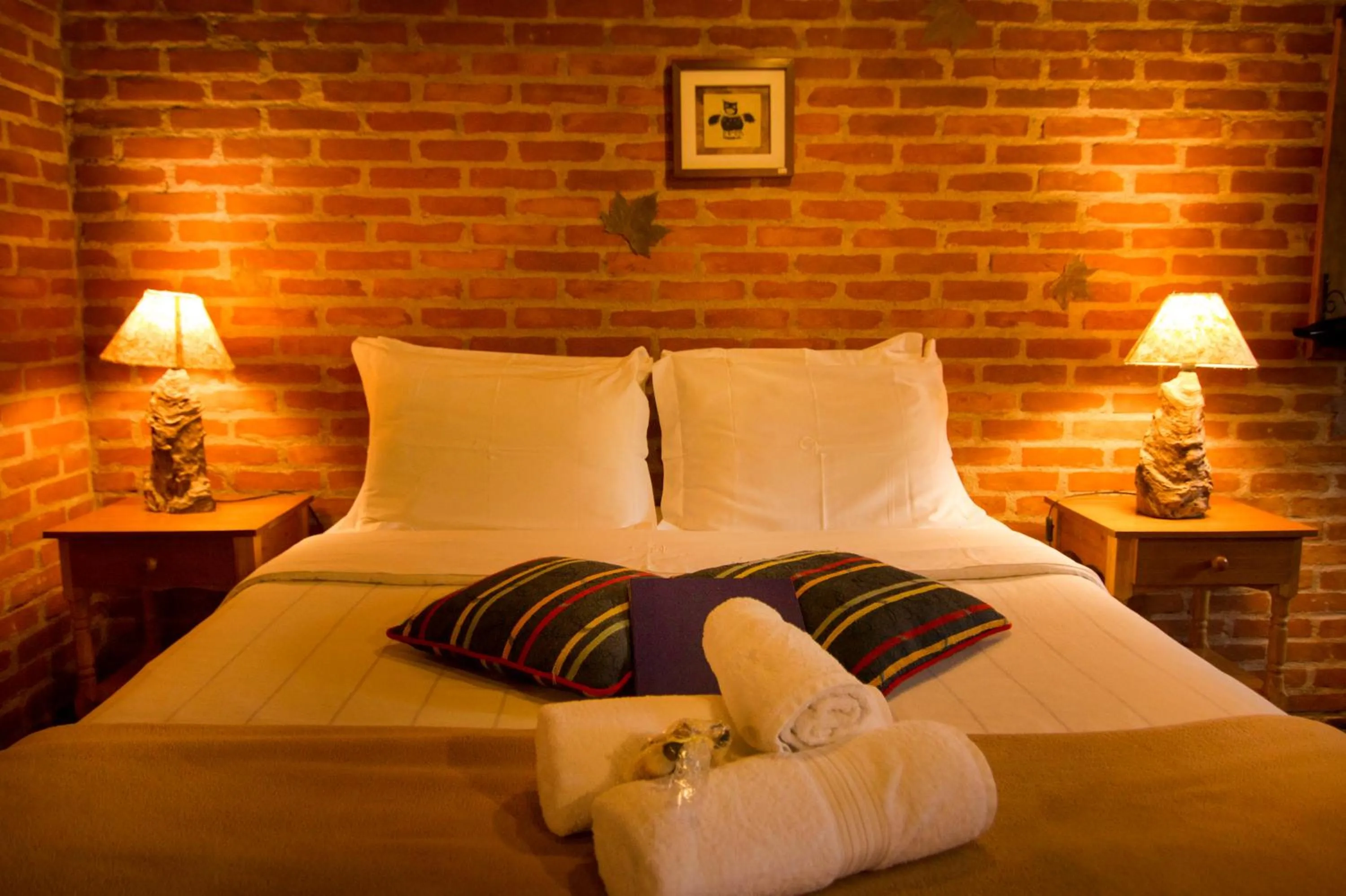 Bed in Pousada Canto da Lua