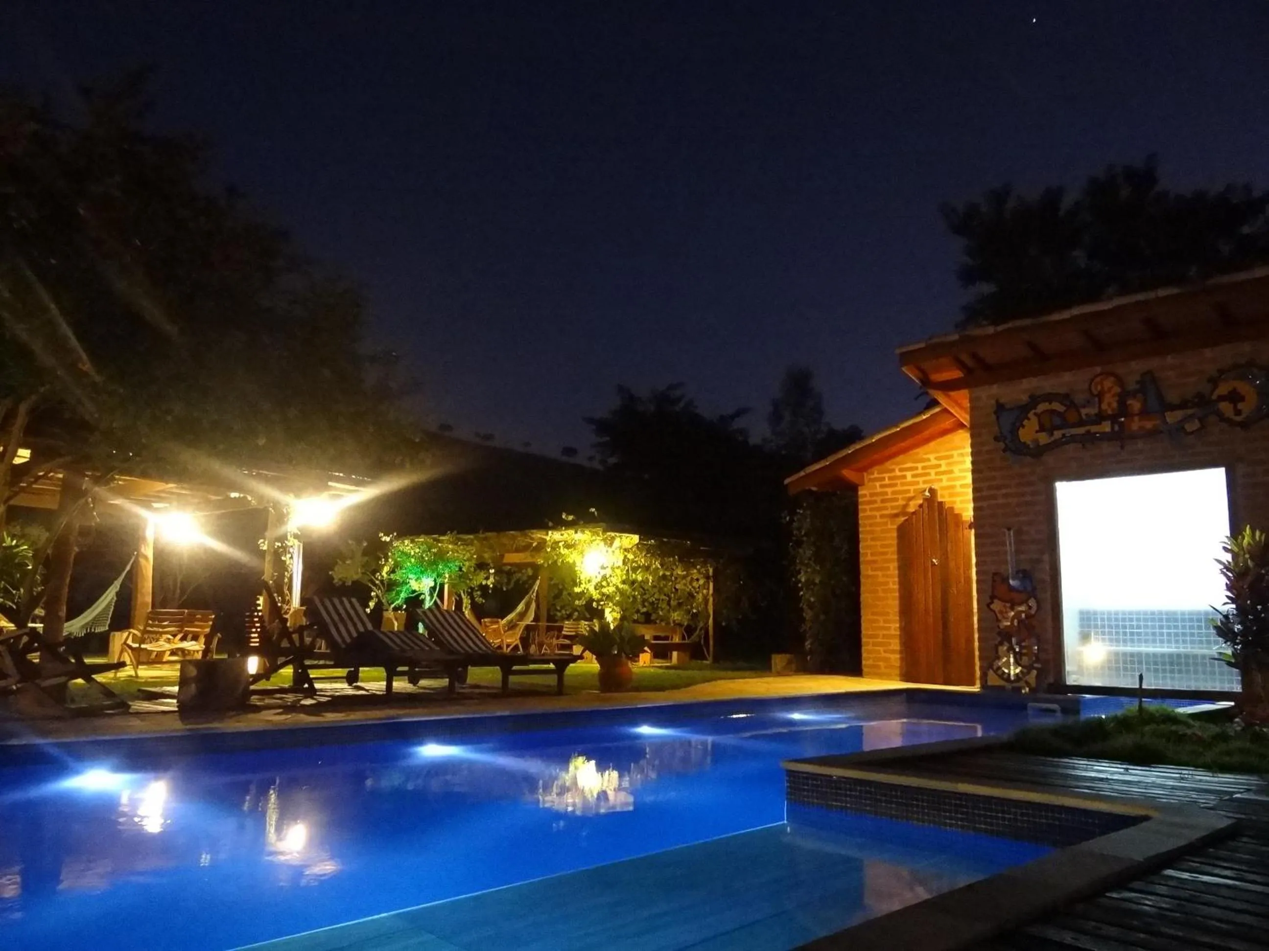Pool view in Pousada Canto da Lua