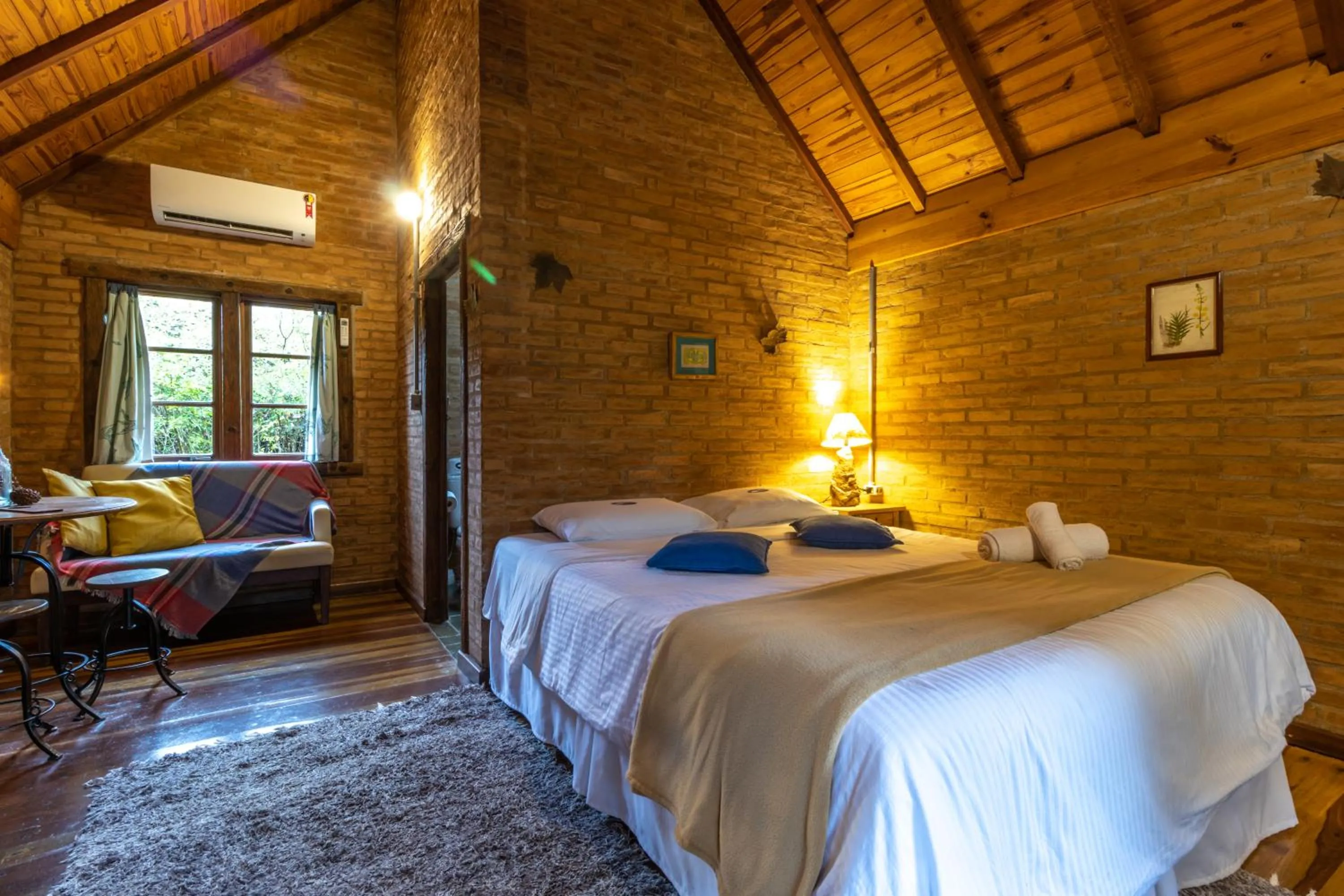 Bed in Pousada Canto da Lua