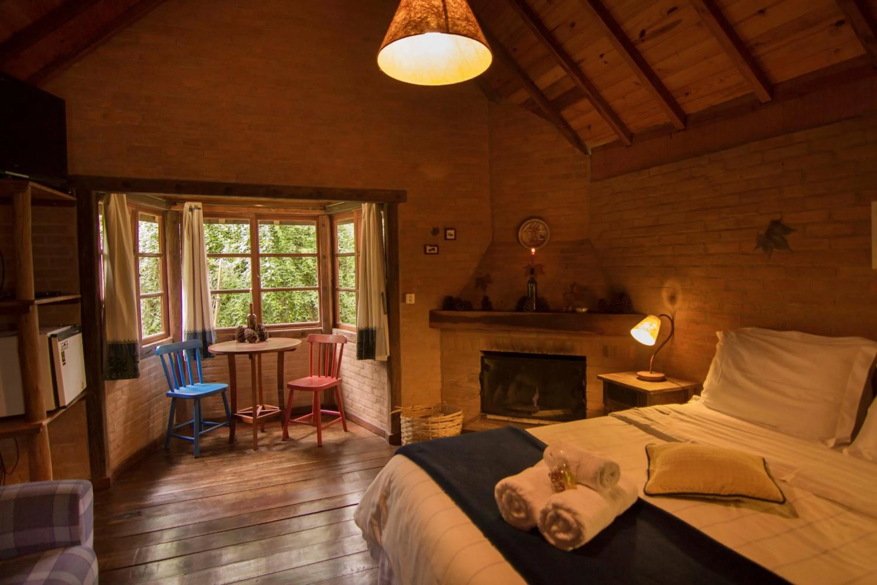 Bed in Pousada Canto da Lua