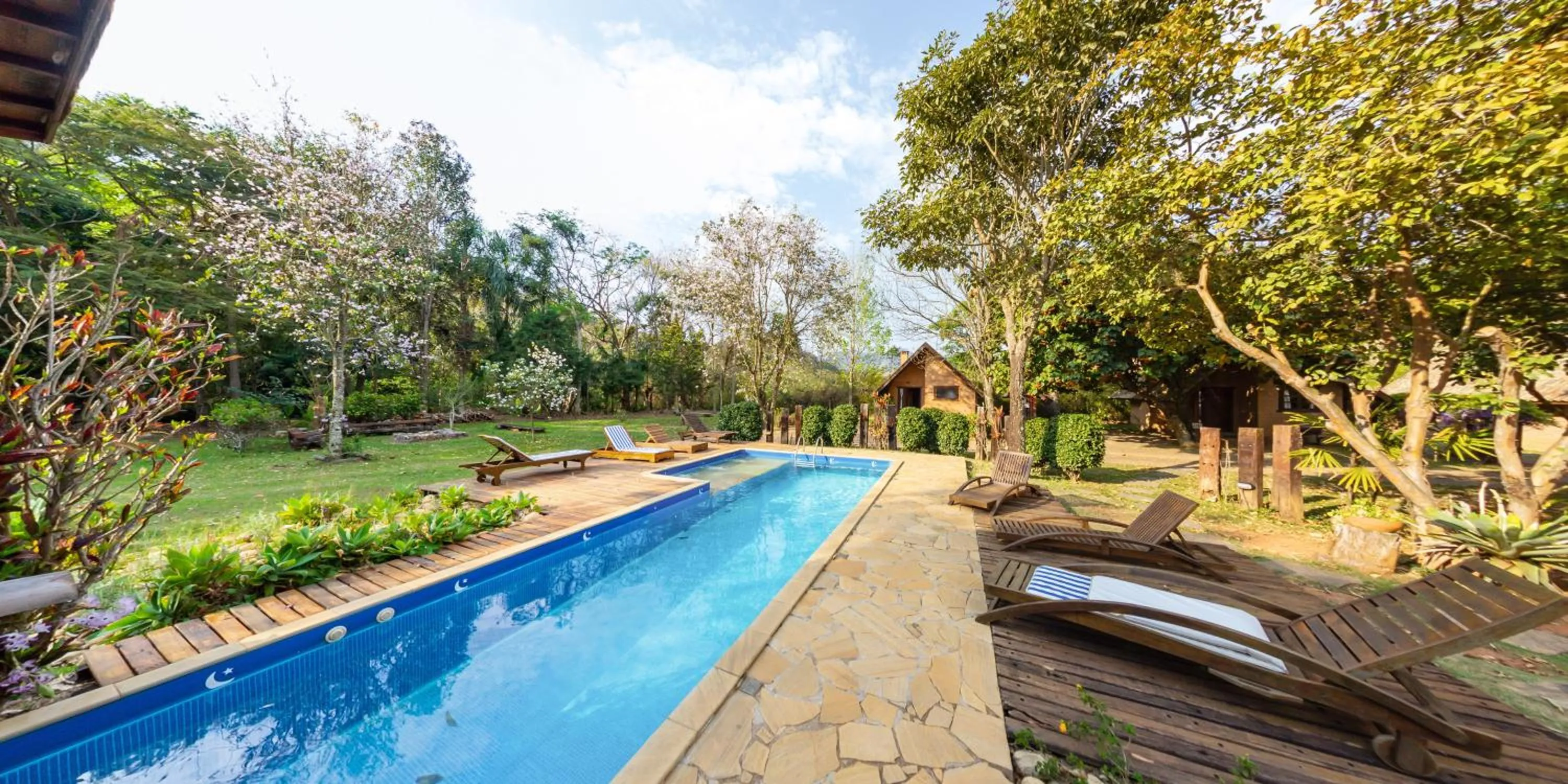 Garden in Pousada Canto da Lua