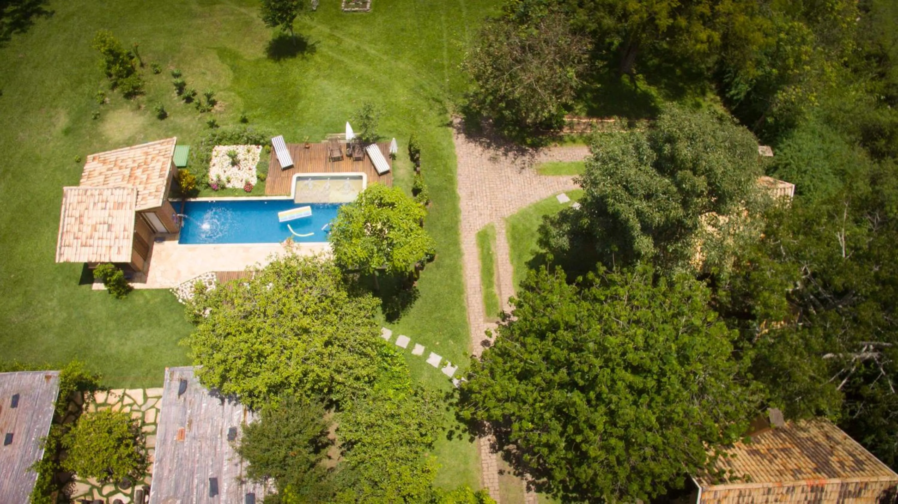 Bird's eye view in Pousada Canto da Lua