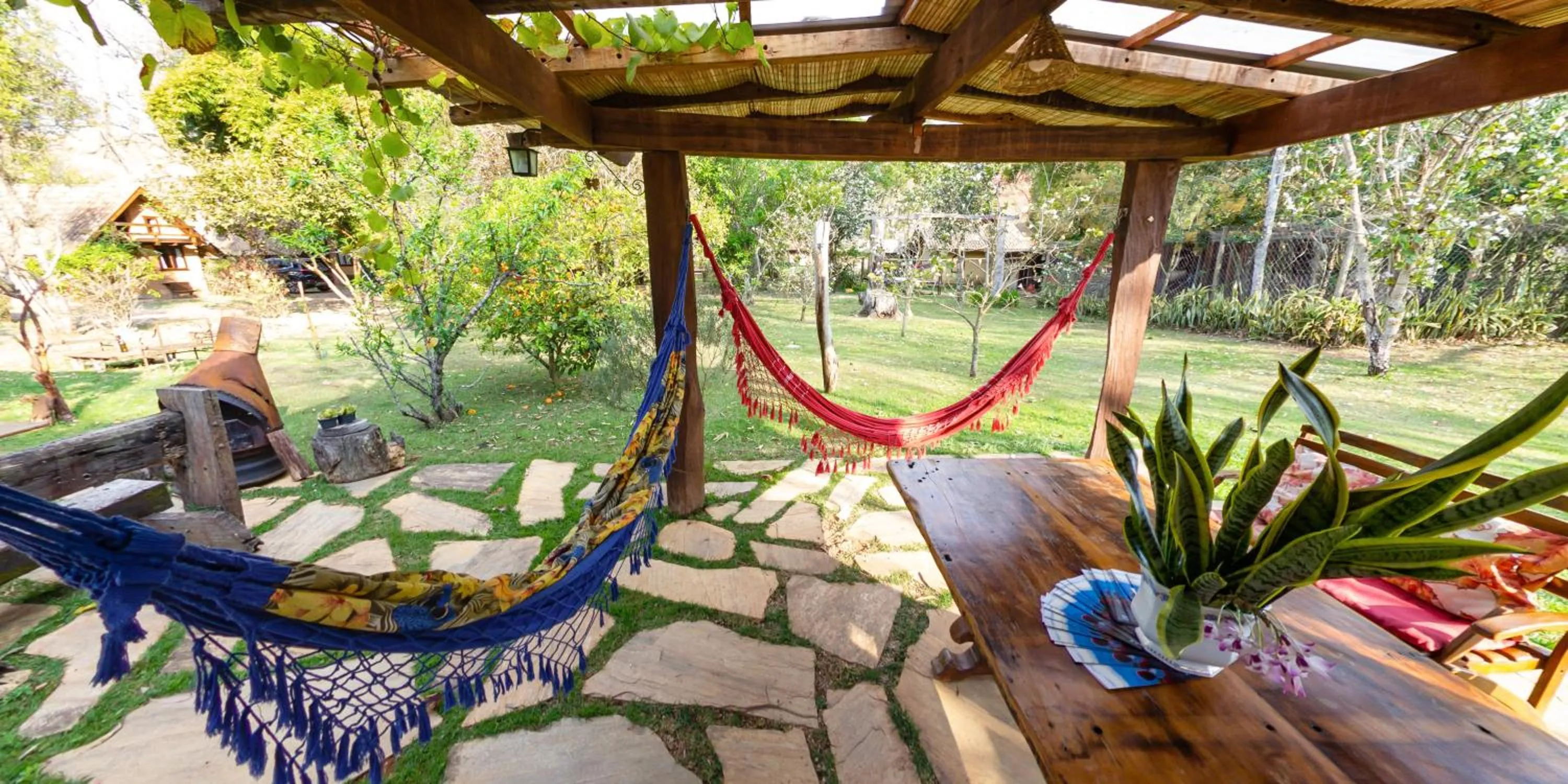 Patio in Pousada Canto da Lua