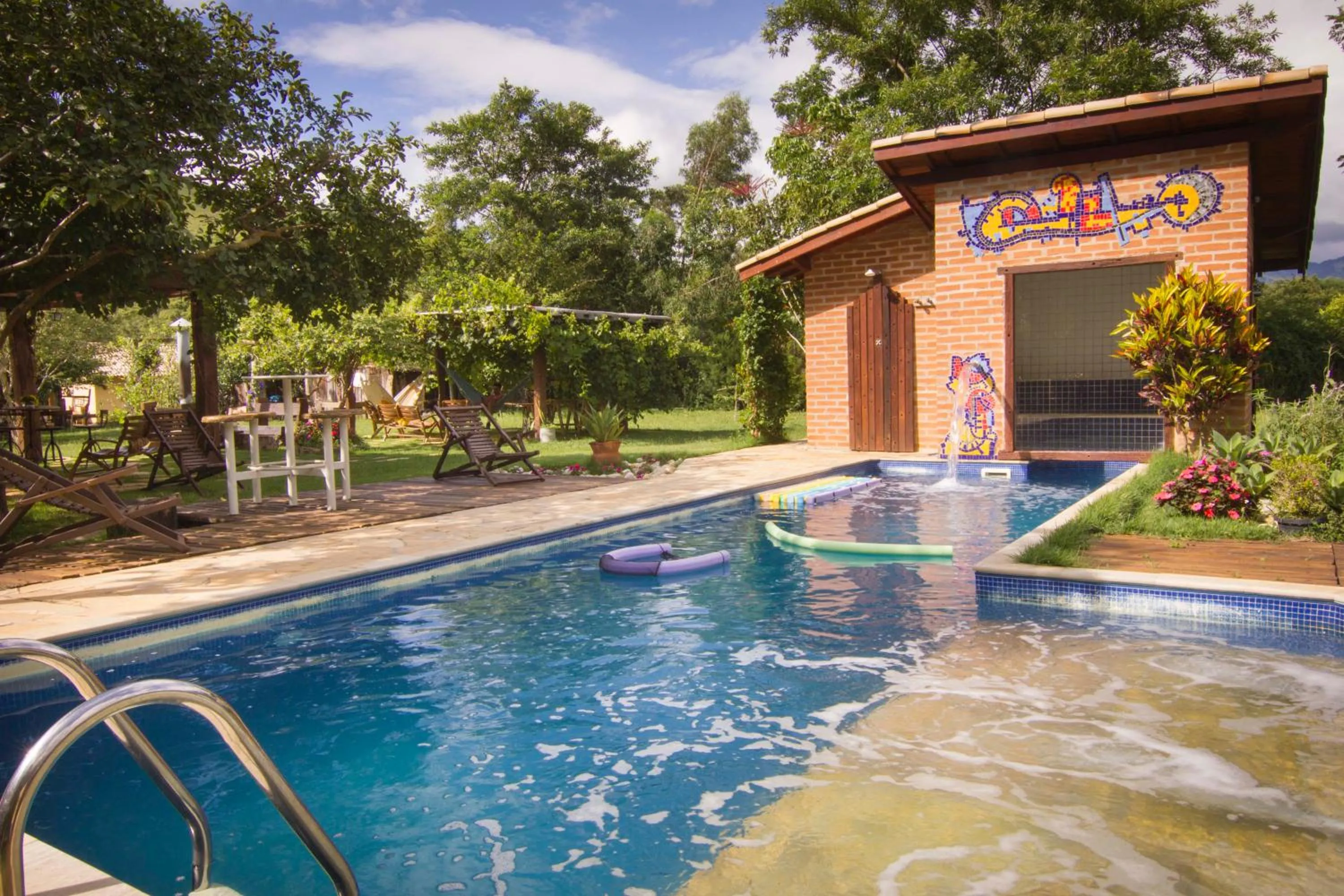 Garden view in Pousada Canto da Lua