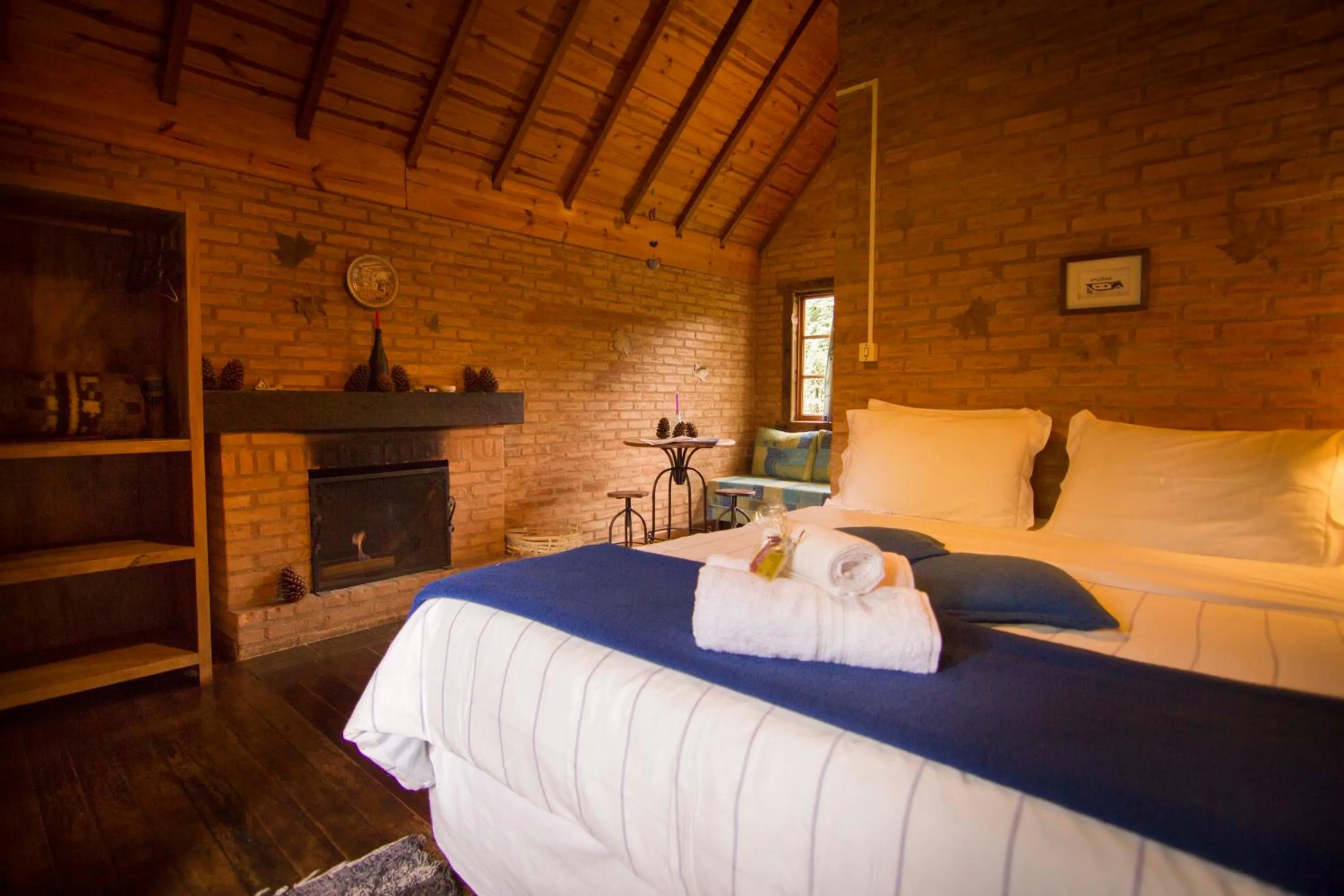 Bed in Pousada Canto da Lua