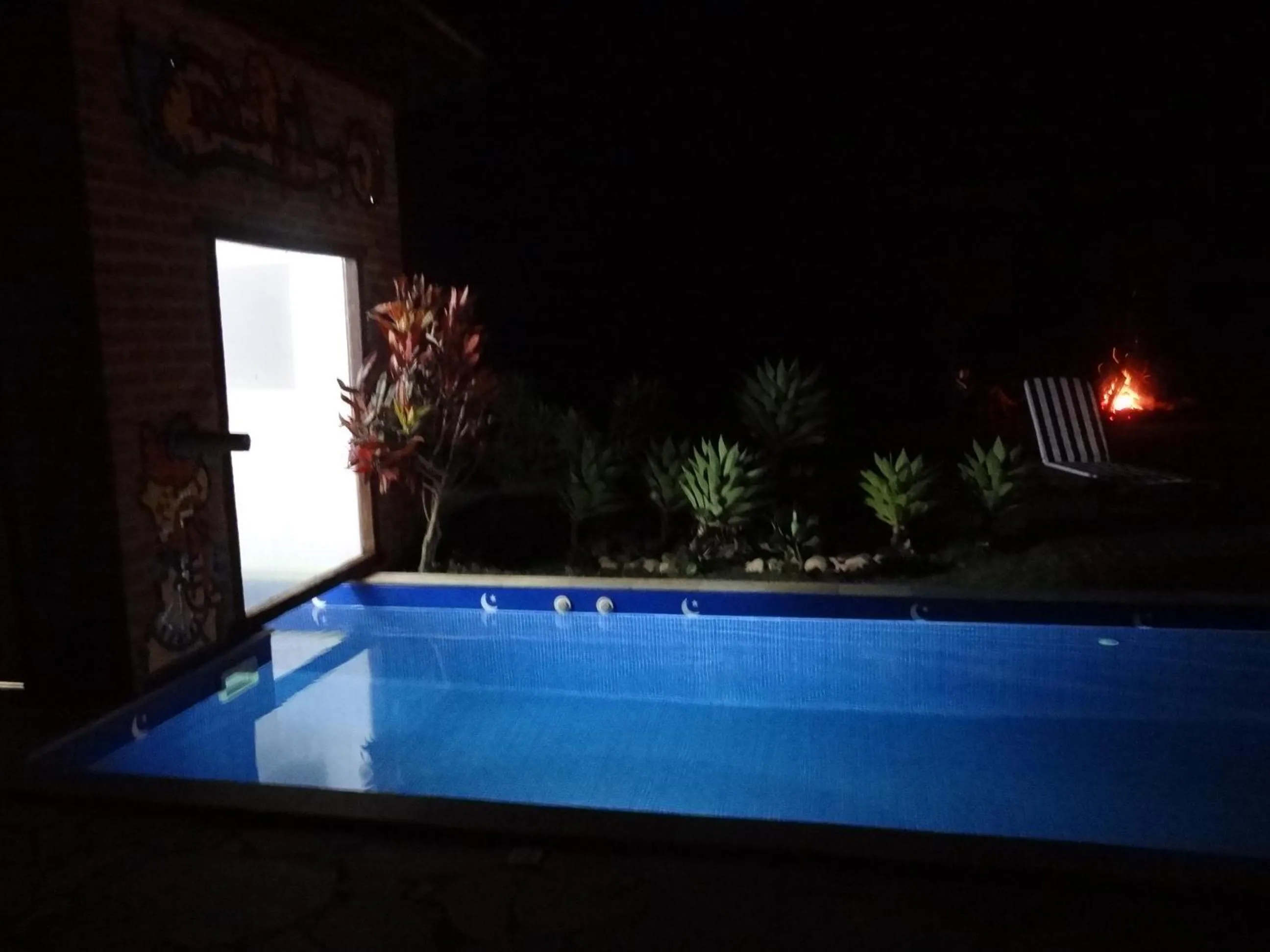 Evening entertainment in Pousada Canto da Lua