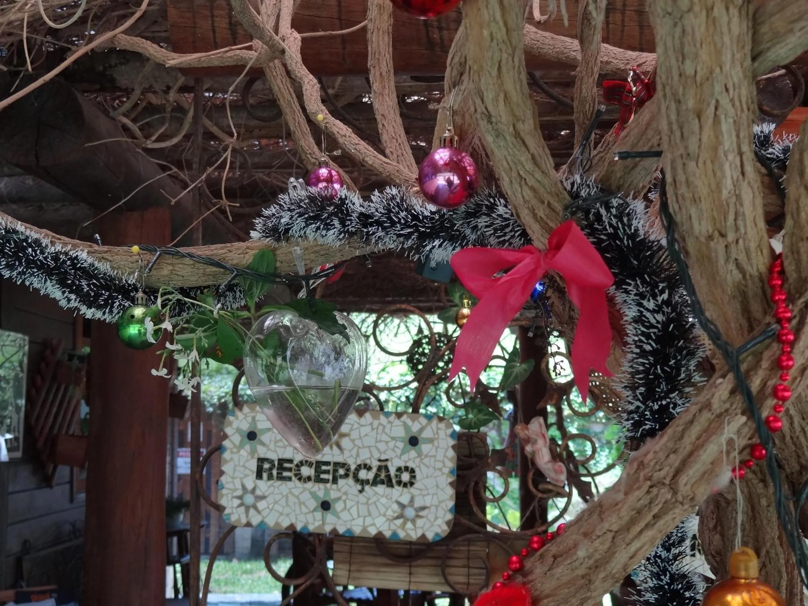 Decorative detail in Pousada Canto da Lua