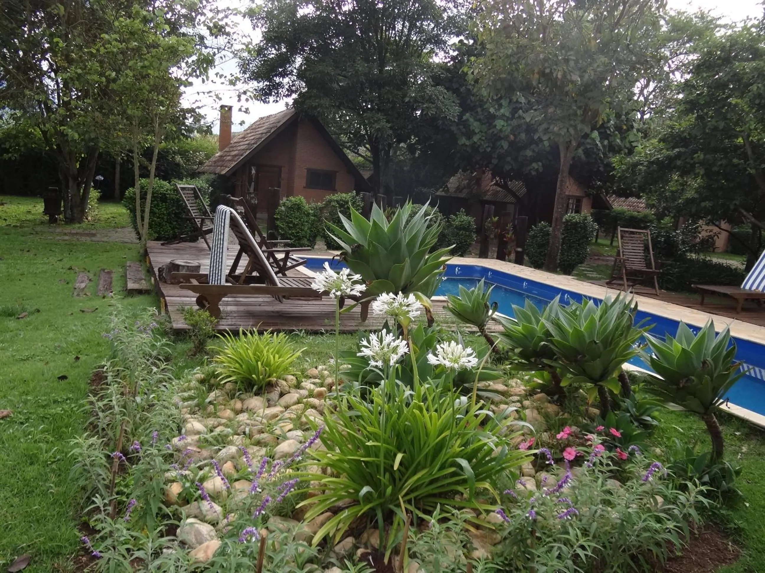 Pool view in Pousada Canto da Lua