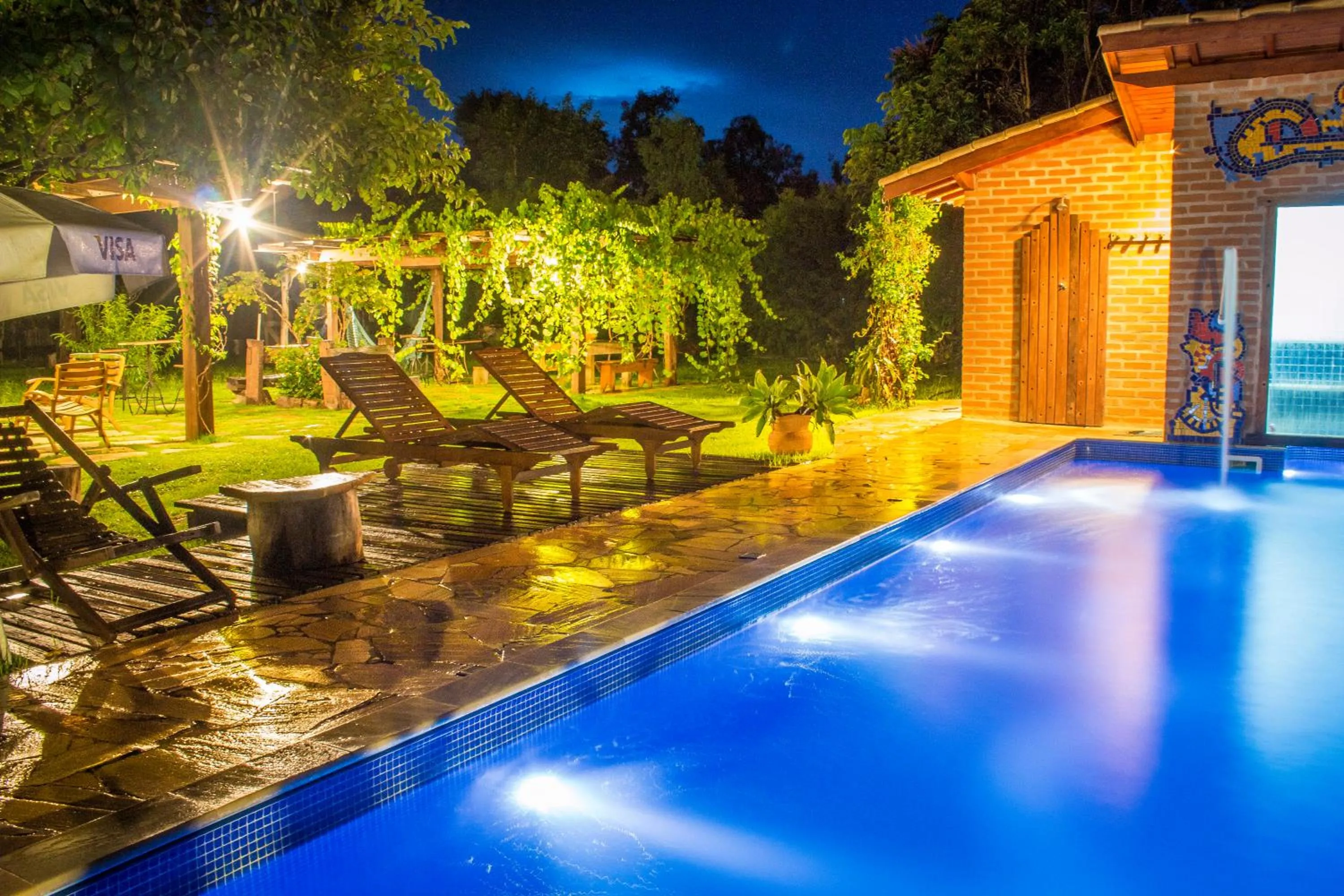 Garden in Pousada Canto da Lua