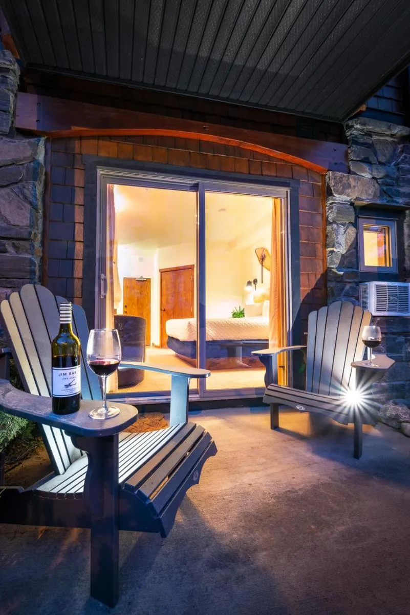 Patio in A Bear and Bison Country Inn